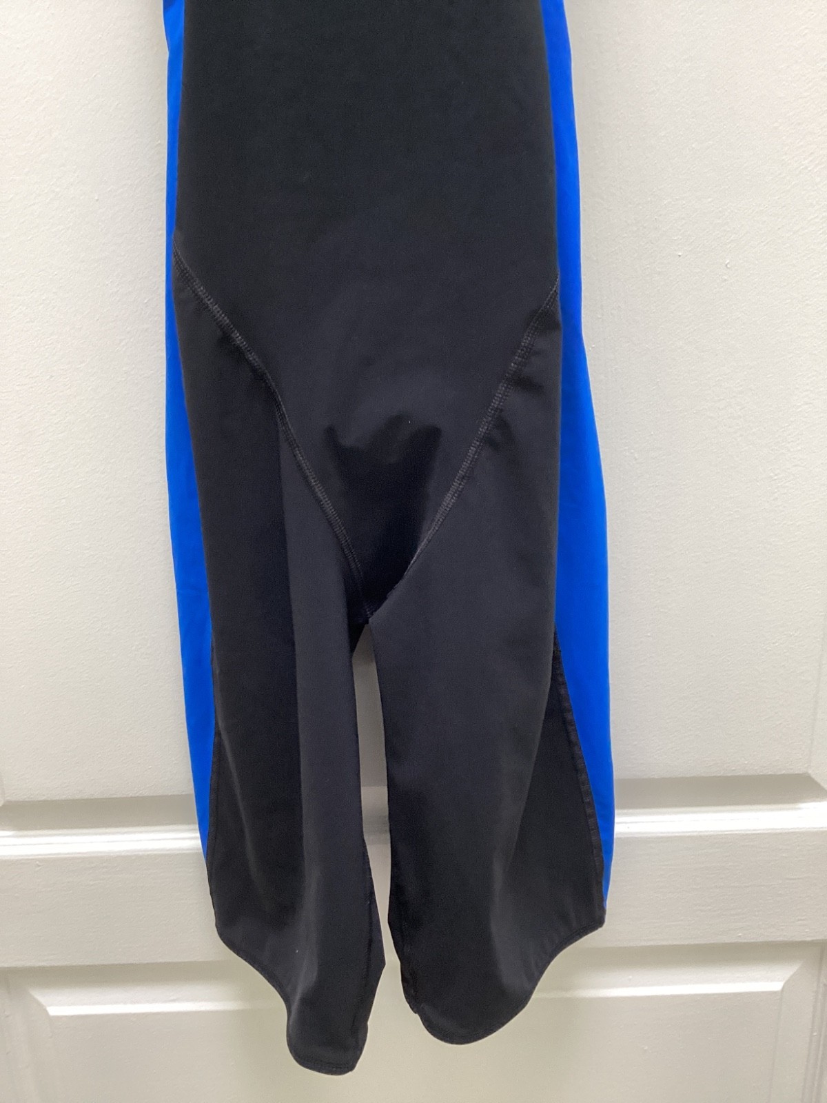 SPEEDO Power Plus Kneeskin, Competitive Racing Swimwear Black & Blue, size 14/40