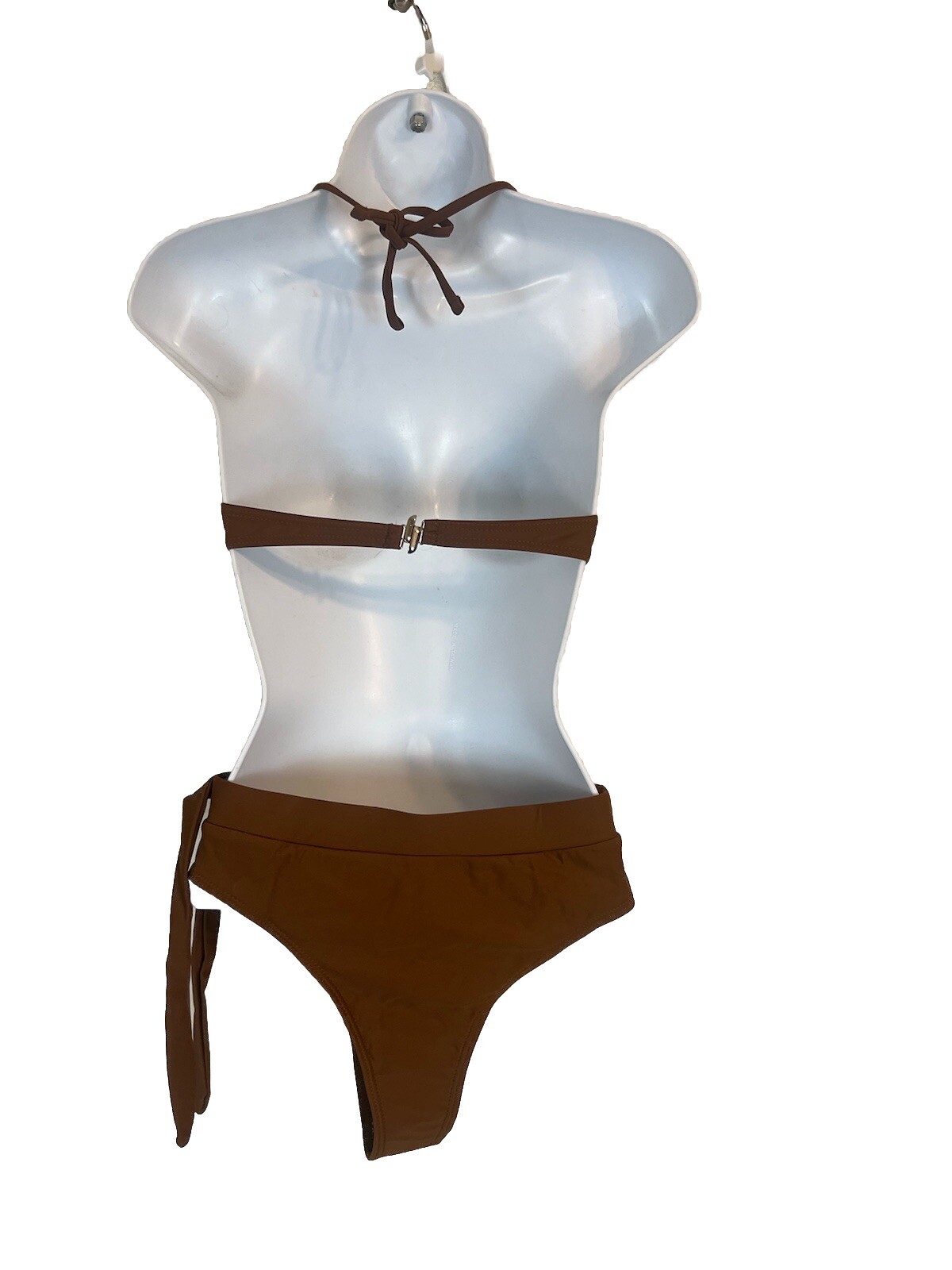 Women’s Brown Shein Underwire 2 Piece Stretch Swimwear. Size S. Panty and Bra