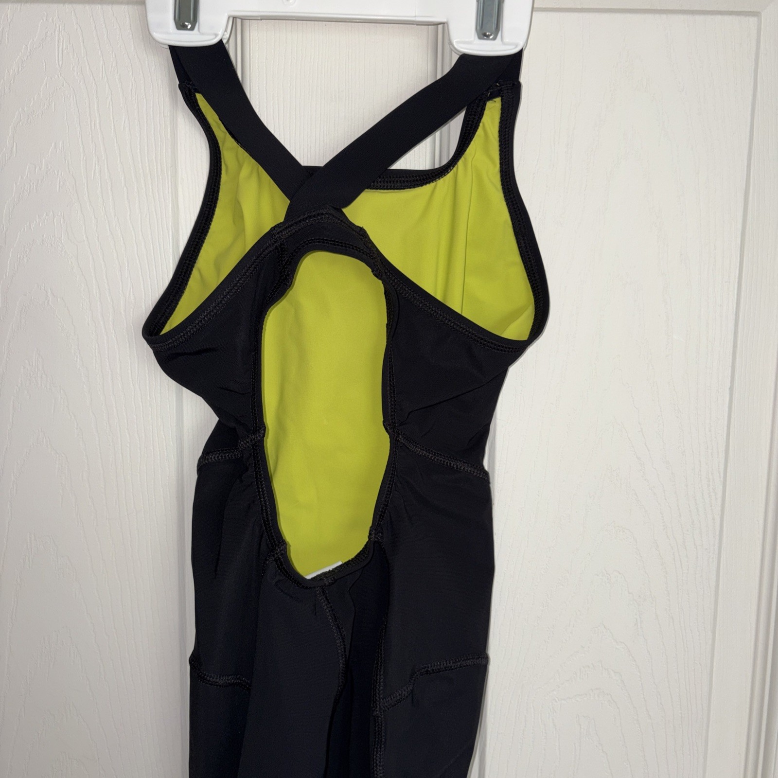 Speedo Vanquisher Solid Openback Kneeskin | FINA-Approved Tech Swim Suit Sz 24