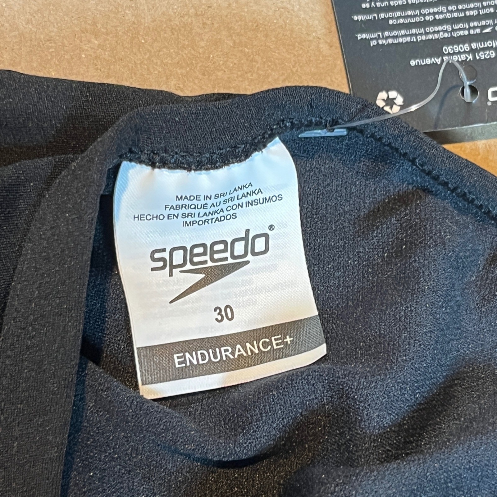 Speedo Endurance+ Flyback Training Swimsuit Womens 30 Team Black 8819016006