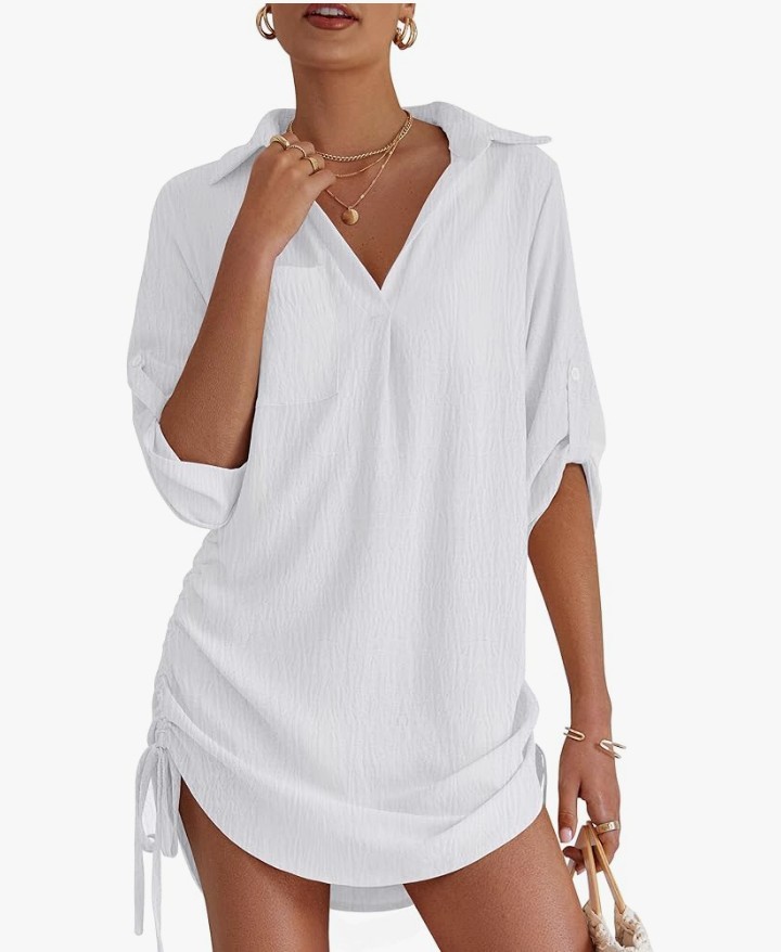 MOHHOM Swimsuit Coverup for Women Bathing Suit Cover Up Summer Swimwear, Small *