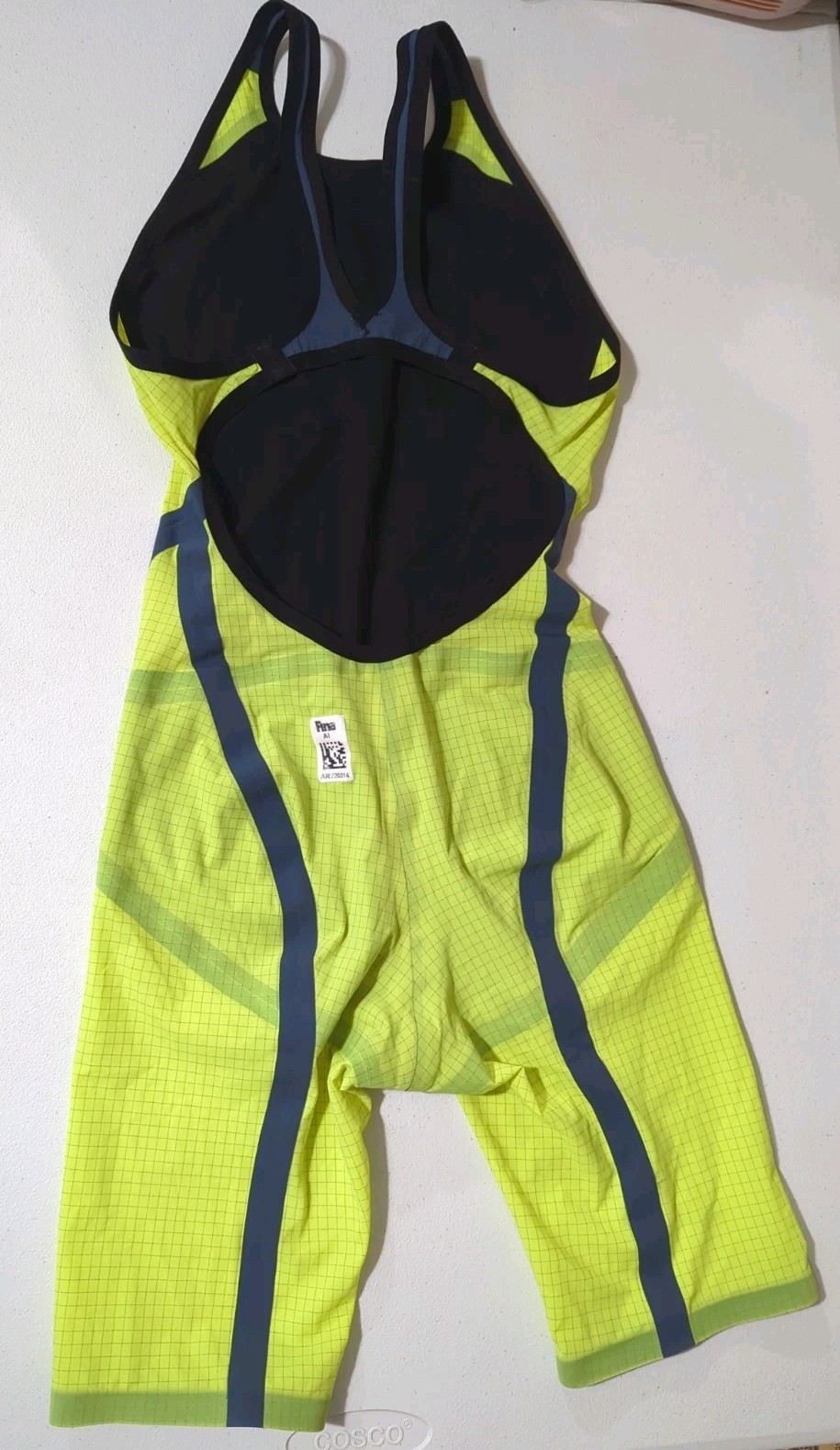 Arena Powerskin Carbon Flex Open Back Kneeskin Fluo Green Size 32