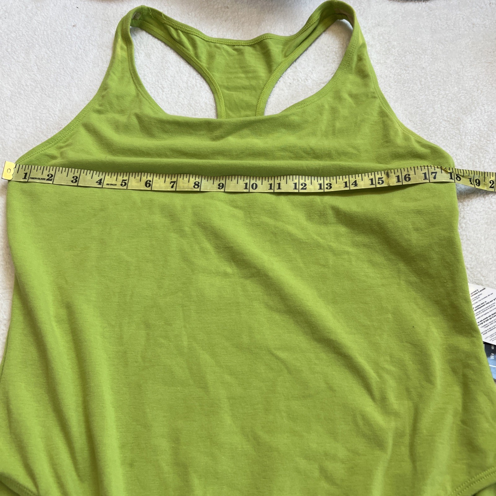 Women’s Green Solid One-Piece Sleeveless Racerback Swimsuit Style Size 18W