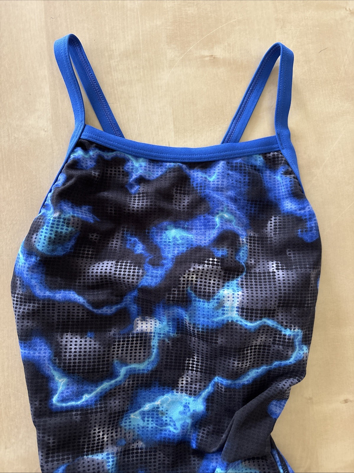 Speedo Women’s Size 28 Endurance Swimsuit One Piece Training Racing Blue – EUC