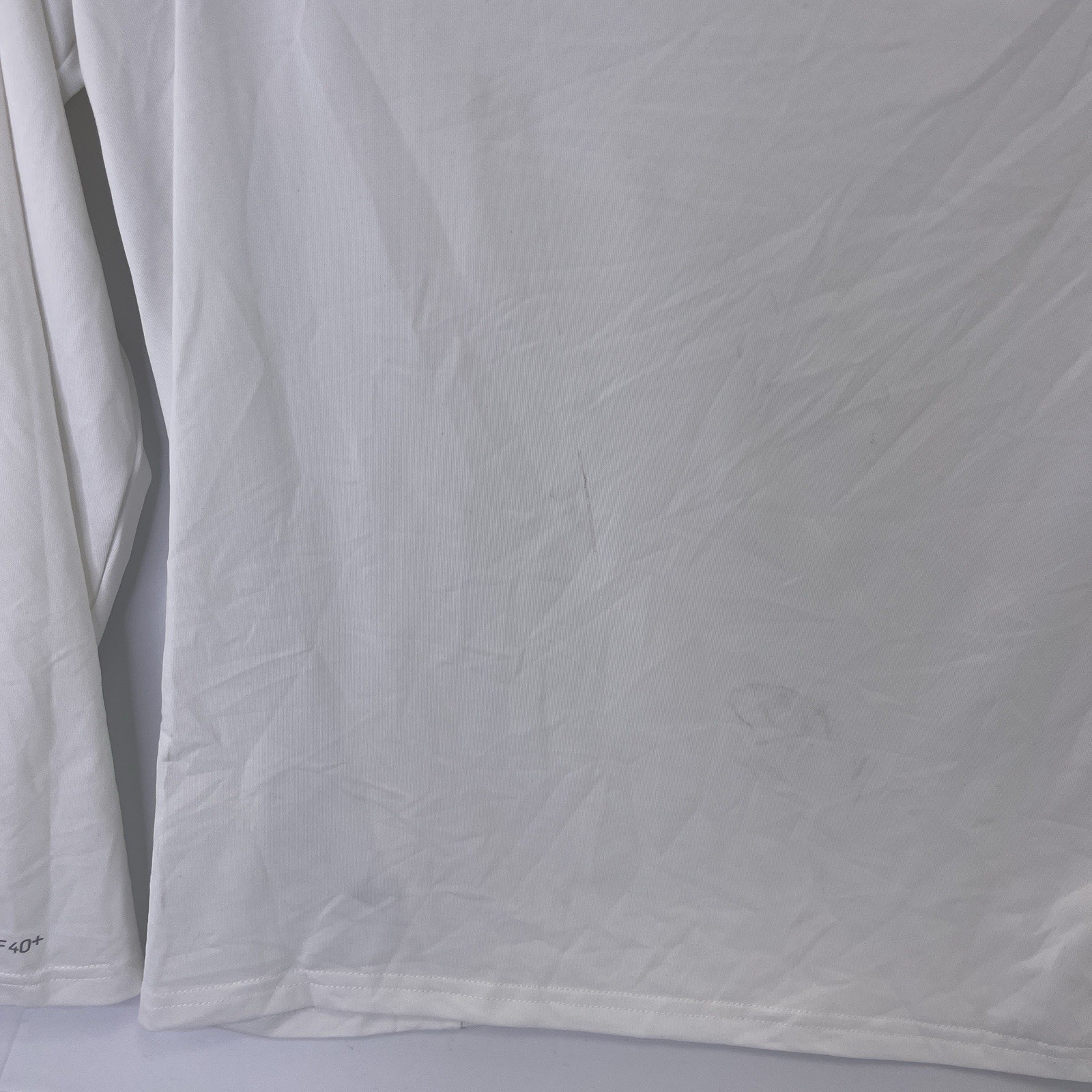 Nike Swim Women’s Essential Long Sleeve Hydro Rash Guard White Sz Large READ