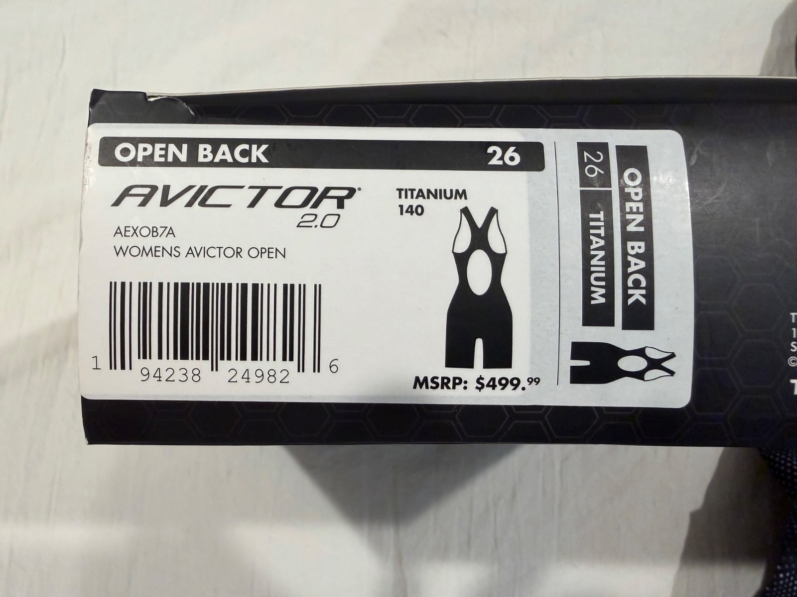 TYR Avictor 2.0 Women’s Open Back Tech Suit Size 26 Brand New with Tags