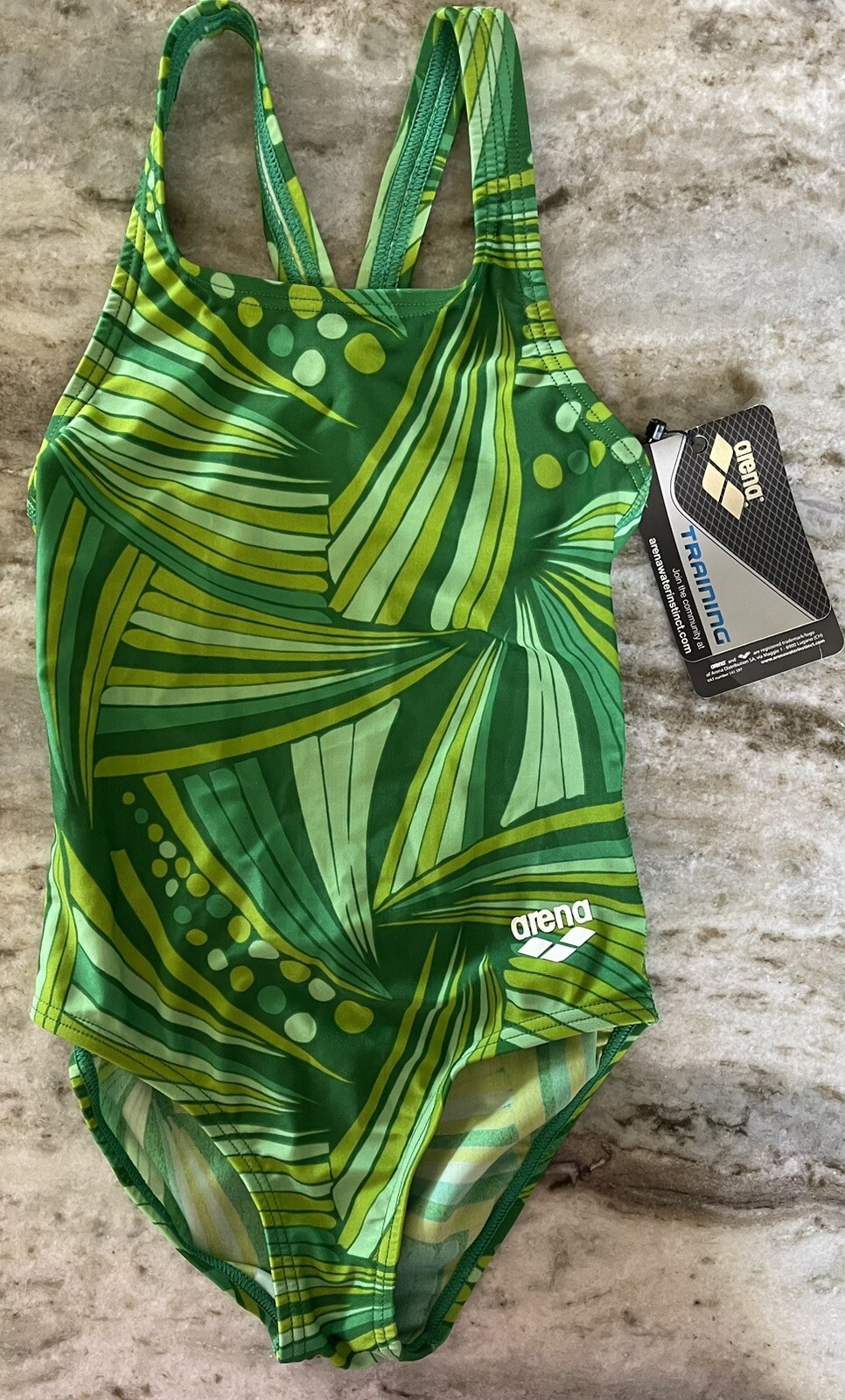 NWT Arena Women’s Competitive Training Suit GREEN Design Size 22
