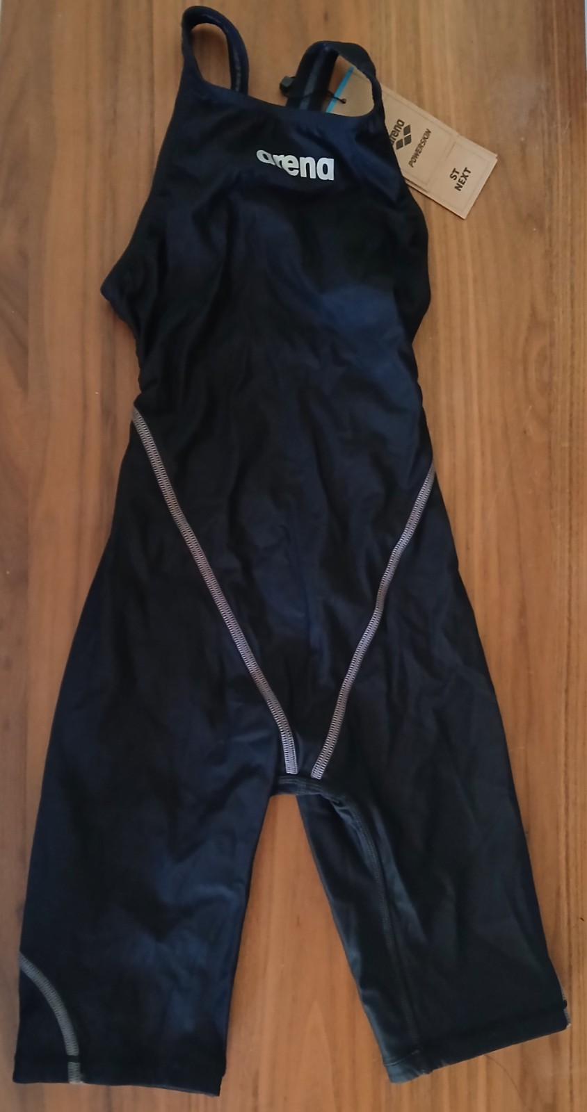 Arena Powerskin St Next Open Back Junior Competitive Swimsuit-Black-Sz 28-NWT