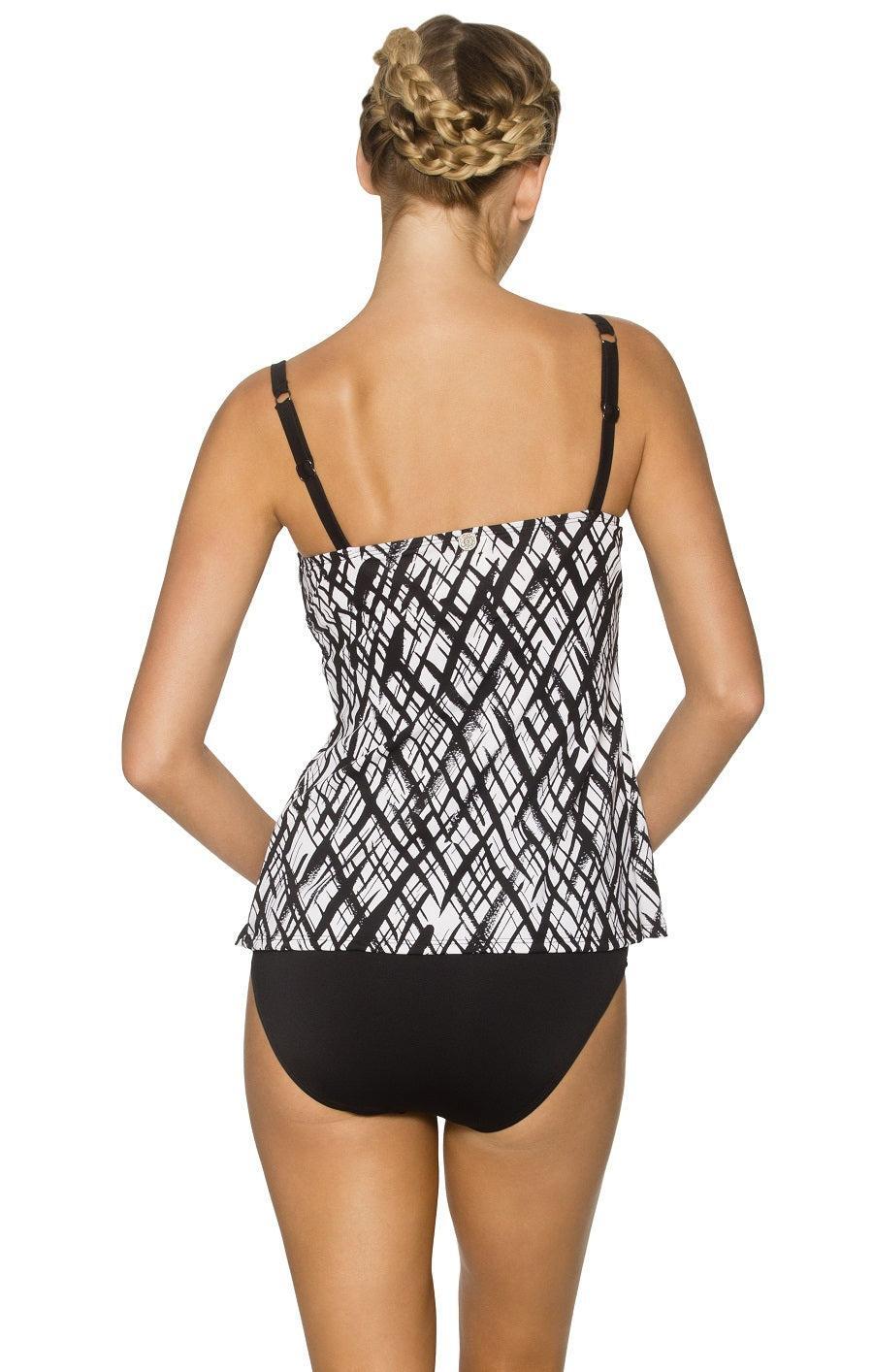 Swim Systems Women’s Crossroads Shirred Underwire Tankini Top