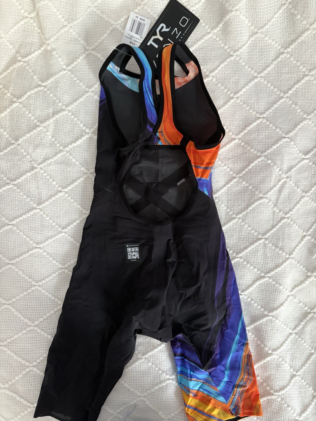 TYR Women Venzo Size 24 Open Back NEW