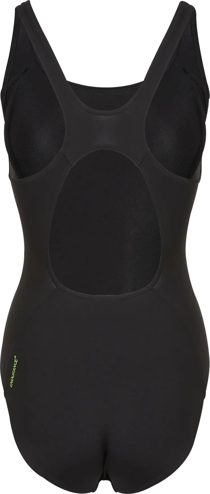 Speedo Panel Muscleback Womens Swimsuit Black Swimming Lined Ladies Swim Suit