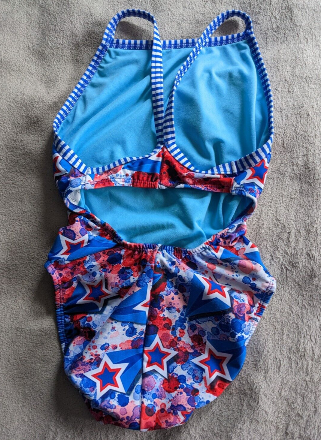 DOLFIN – UGLIES One Piece Swimsuit Womens Size 30 Red Blue White