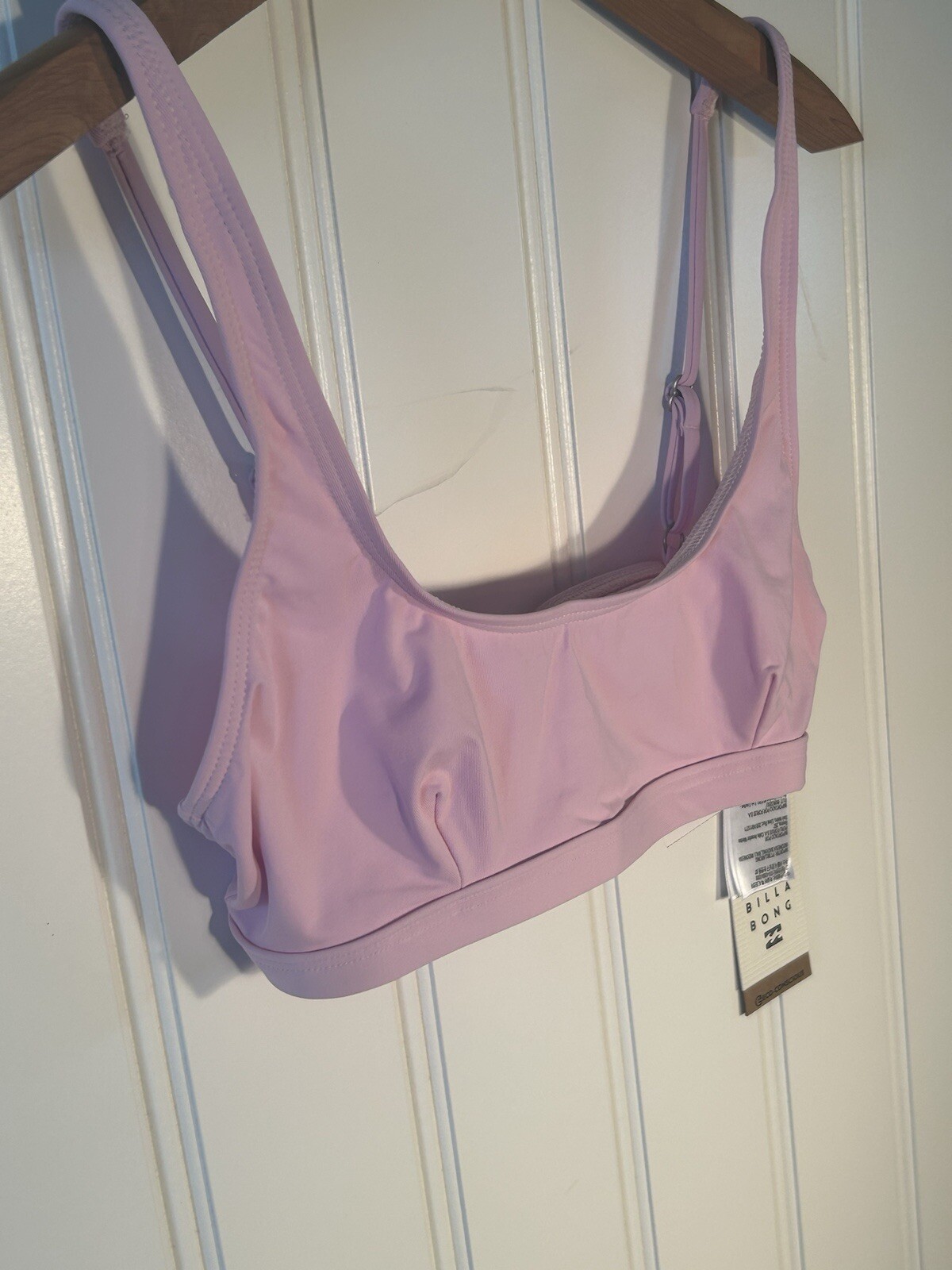 Billabong Women’s Size Medium Pink Sol Searcher Tank Bikini Top