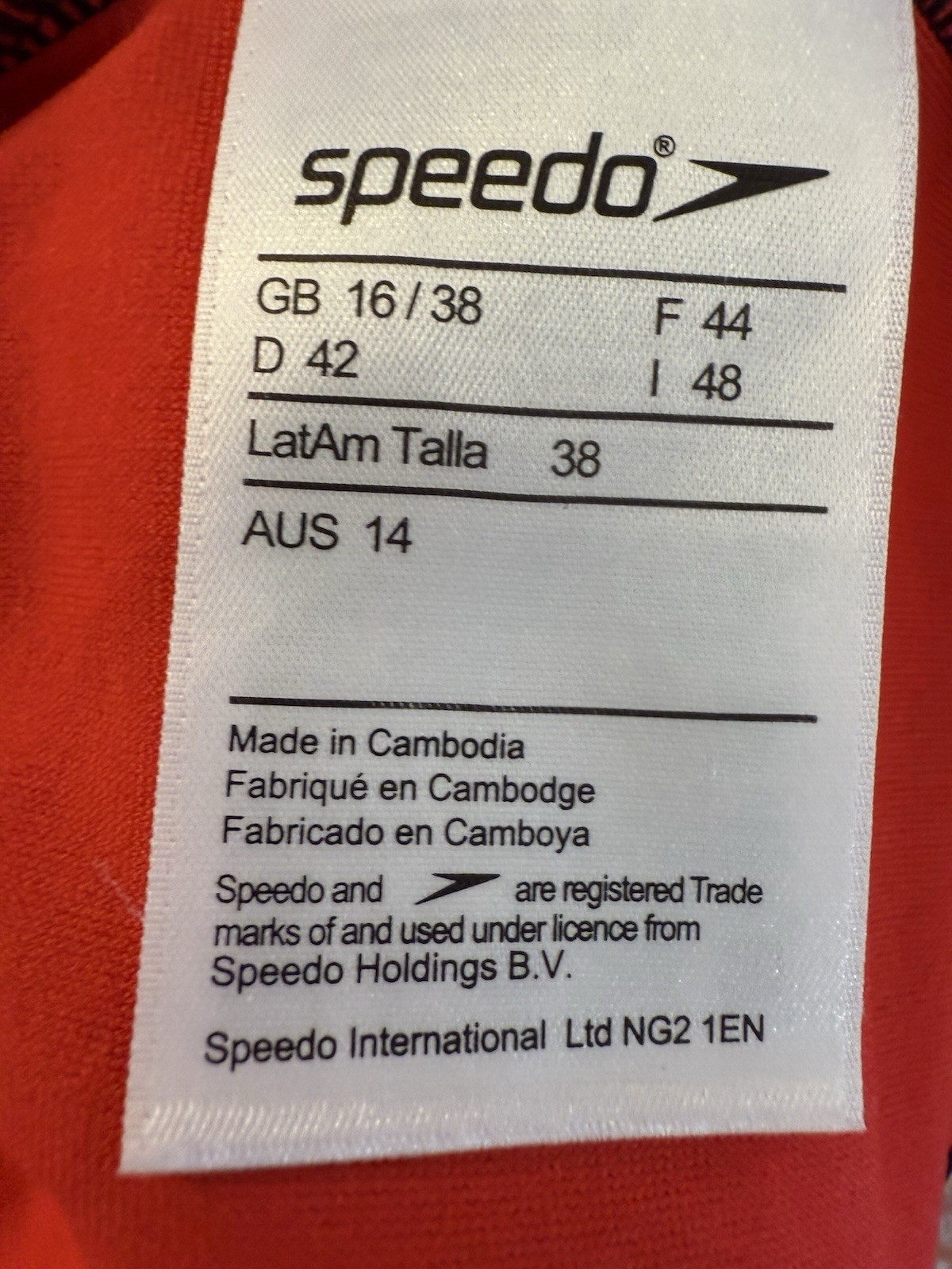 Speedo Women’s Boom Allover Muscleback Swimsuit Purple Red AUS14