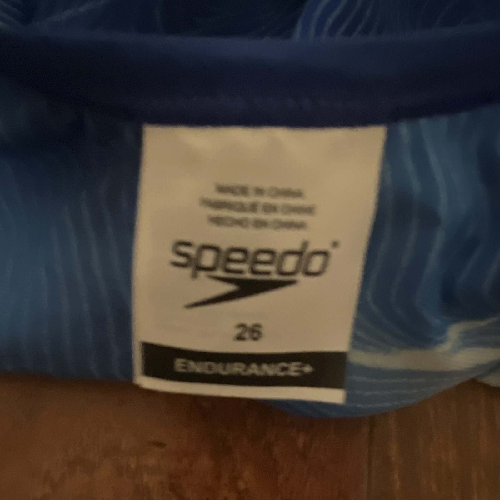 Speedo Endurance+ Competitive One Piece Swimsuit Blue Size 26