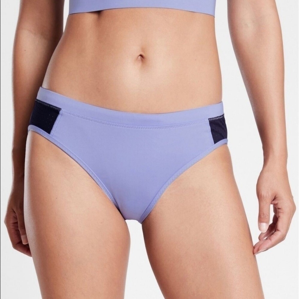 Athleta Cross Train Bikini Bottom Internal Drawcord at The Waist Beach Vacation