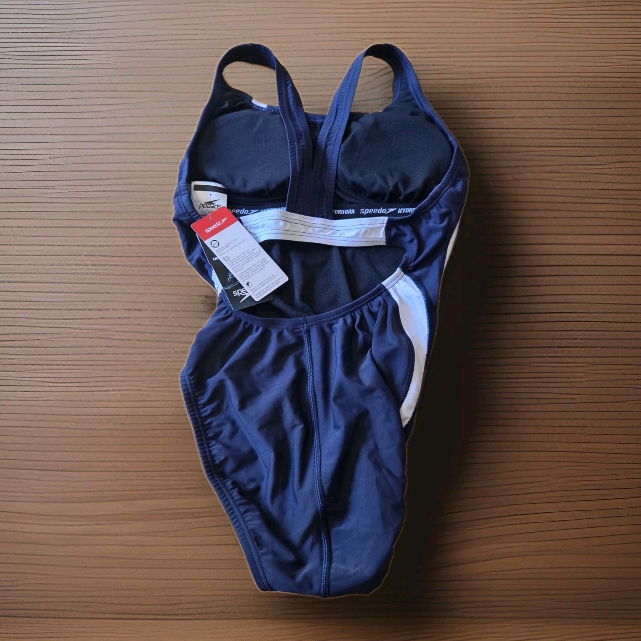 Women’s Speedo Swimsuit Size 4 | Fusion Splice One Piece, Navy, Hydrobra