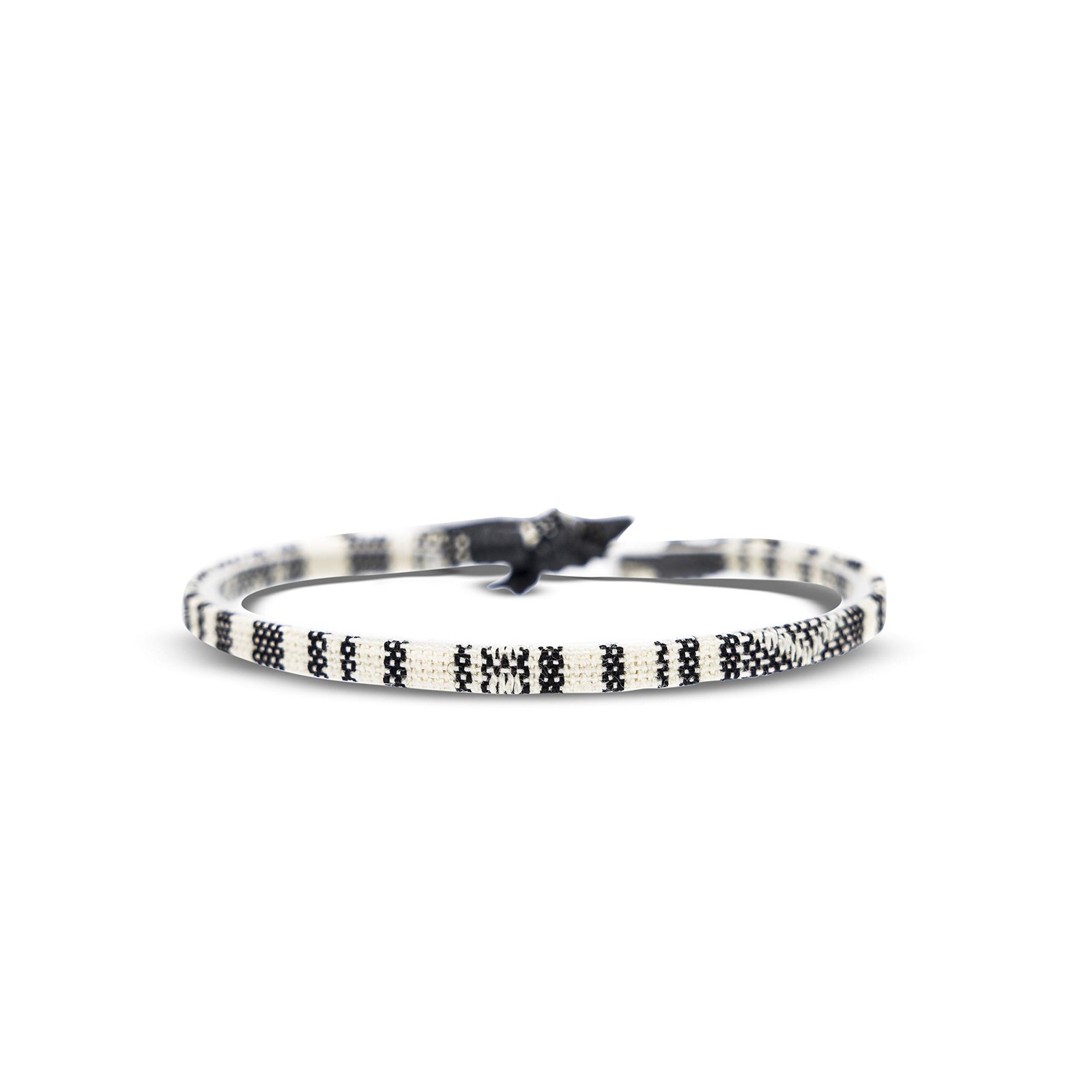 Made by Nami 2 Pcs Boho Surfer Bracelets for Women and Men Black & White