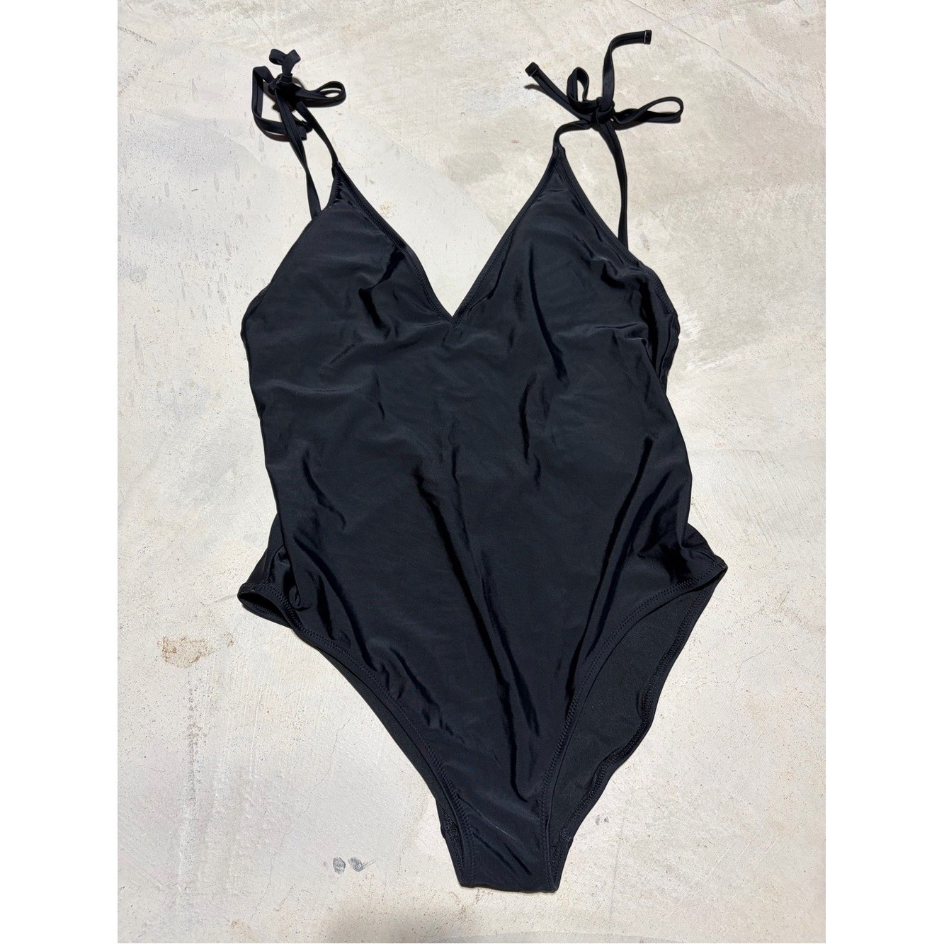 Aerie one piece full coverage black swimsuit large
