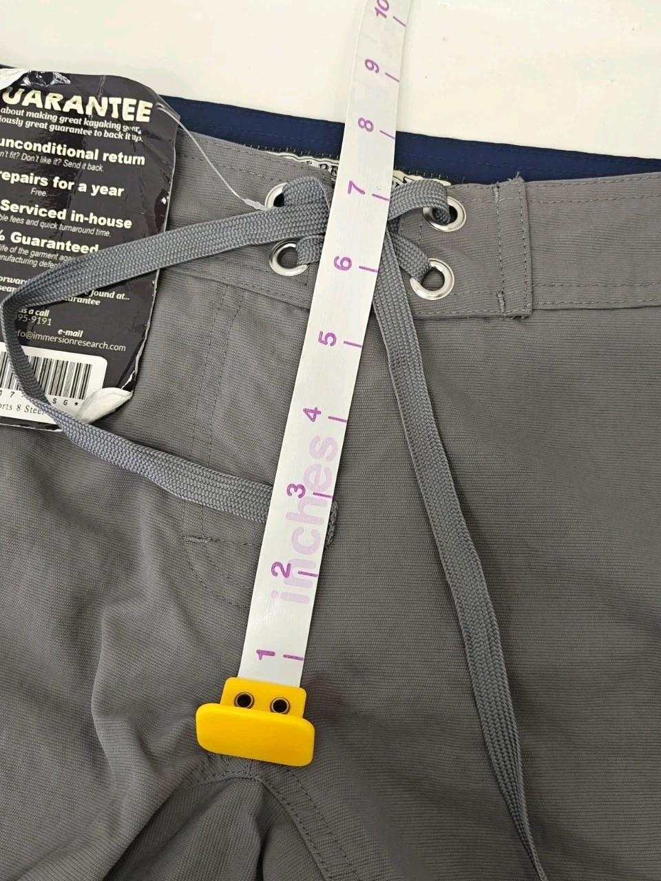 NWT Immersion Research Womens Guide Shorts Size 8 Gray Kayak Raft Board Shorts
