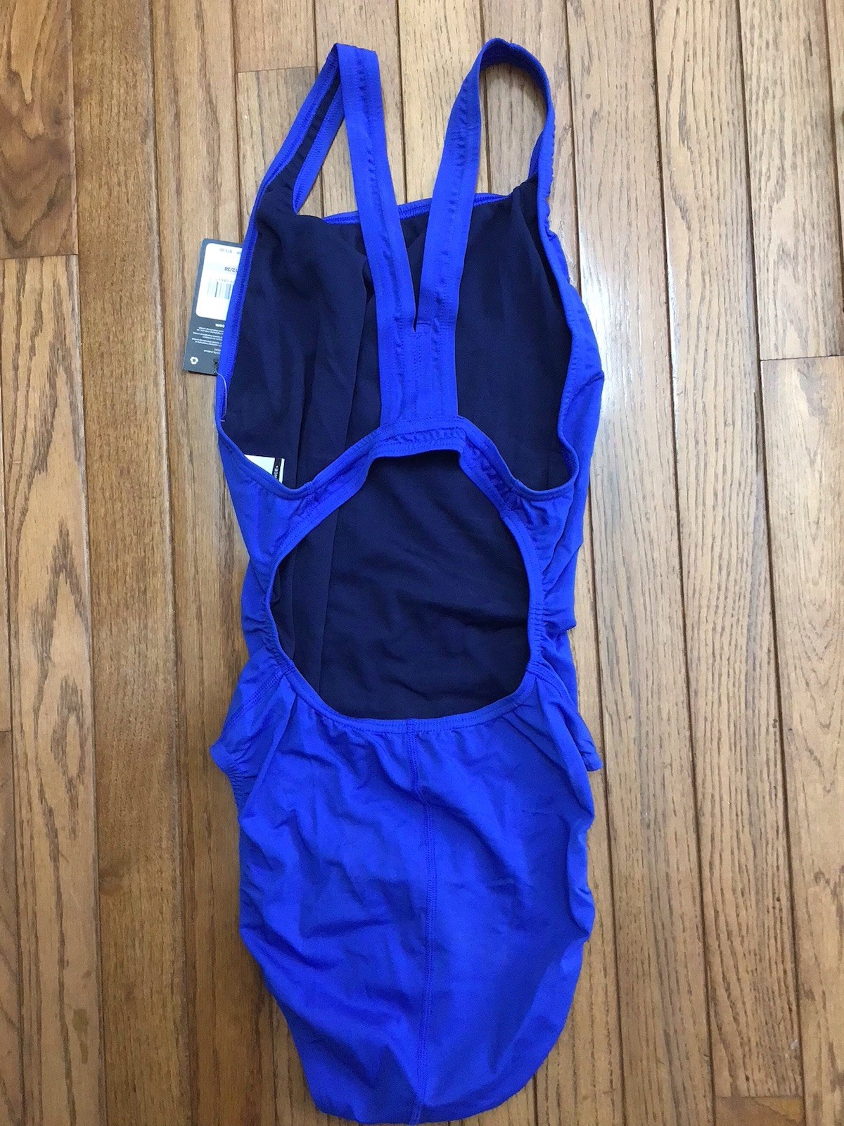 New Speedo Swimsuit 1 Pc Endurance Supro A Size 12/38 Royal Blue Racer (T1-10)