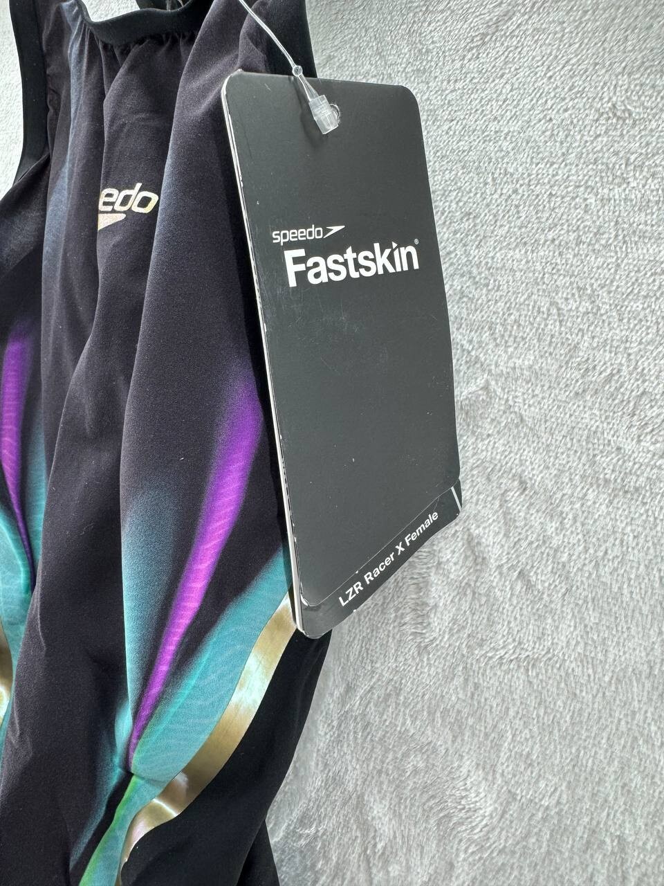 NWT – Speedo Women’s Lzr Racer X Open Back Kneeskin Swimsuit Black Size: 21