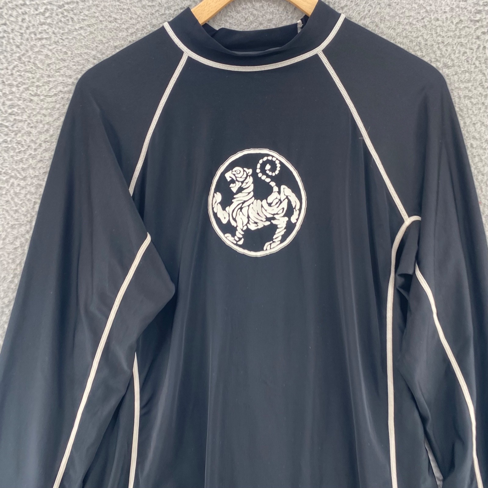 Rash Guard Top Womens Extra Large Black UPF 50 Hawaii Snorkel Swim Long Sleeve