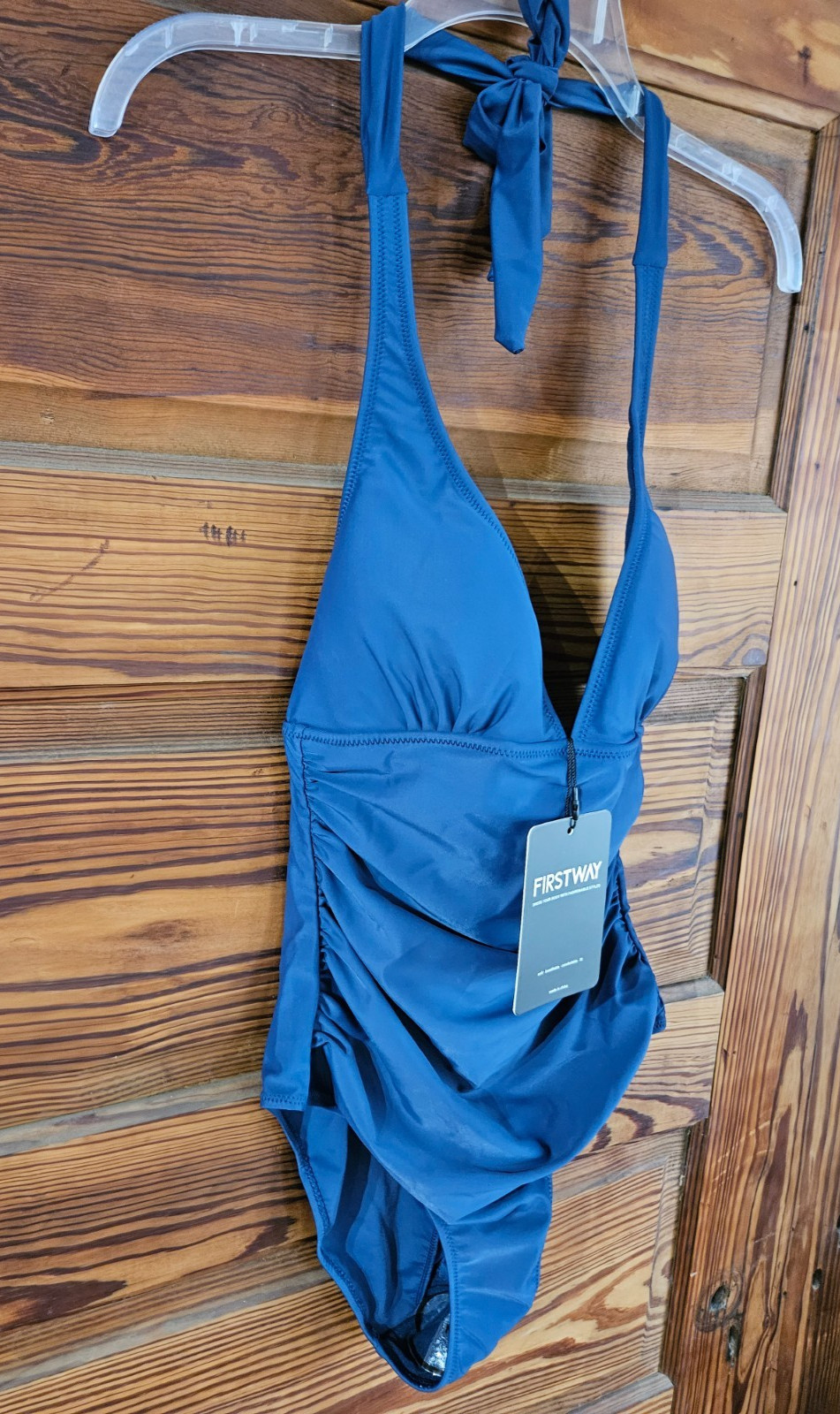 Women’s FirstWay Swimsuit One Piece – Navy Blue – Medium – FREE SHIP