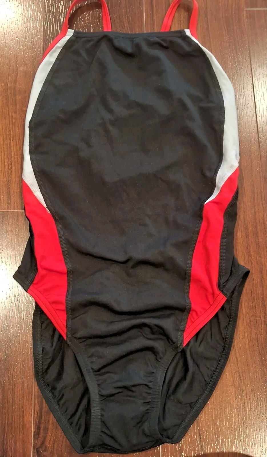 NIB Women’s Competitive Speedo FL Splice Crossback A Size 8|34 Black/Red 972