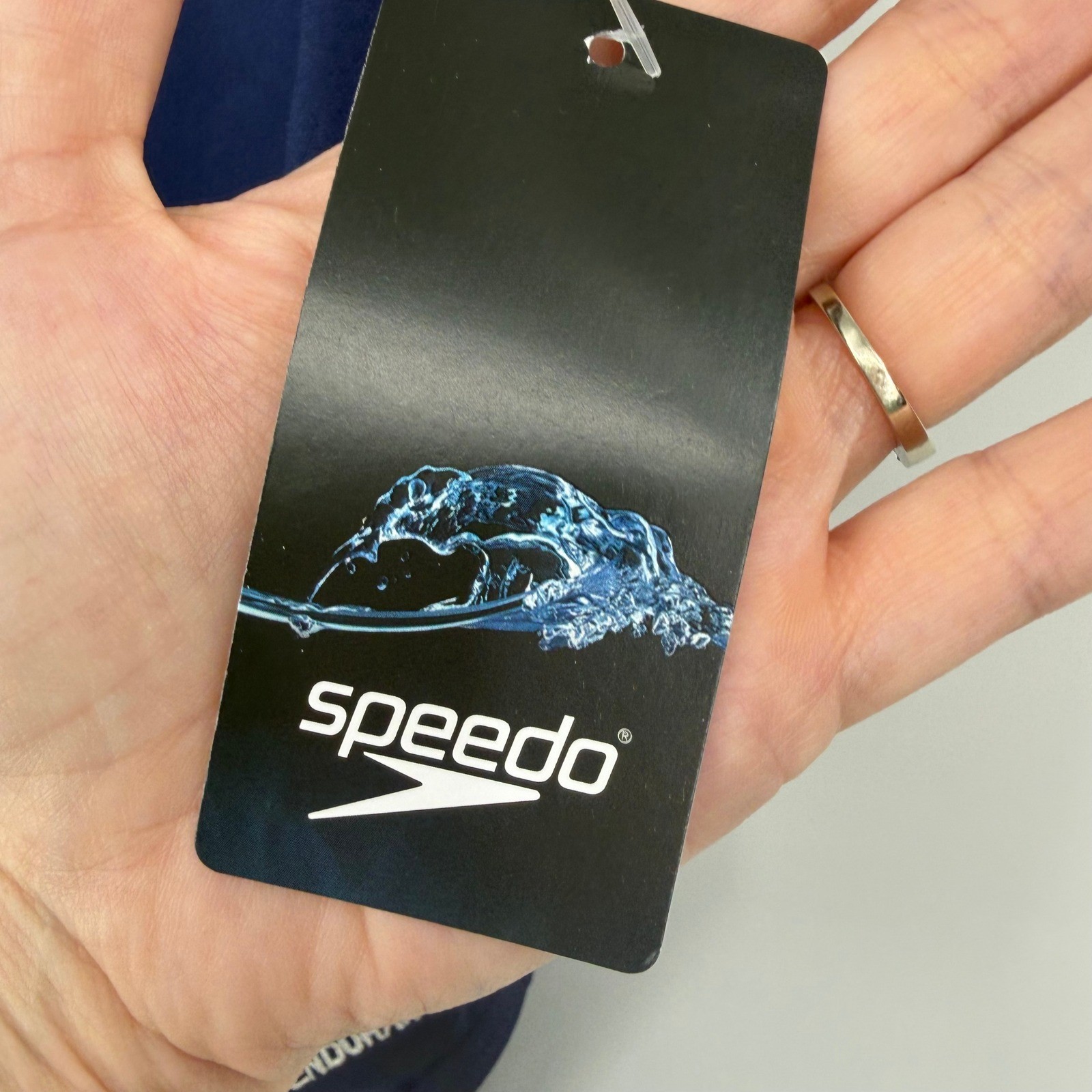 Speedo One Piece Swimsuit Women Size 22 Navy Endurance+ Training Swimwear