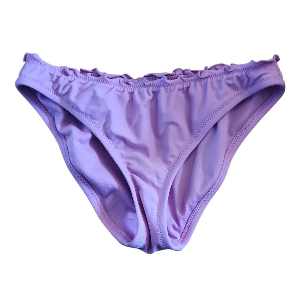 Xhilaration Lilac Ruffle Bikini Bottom Swimwear Swimming Pool Beach Summer XS