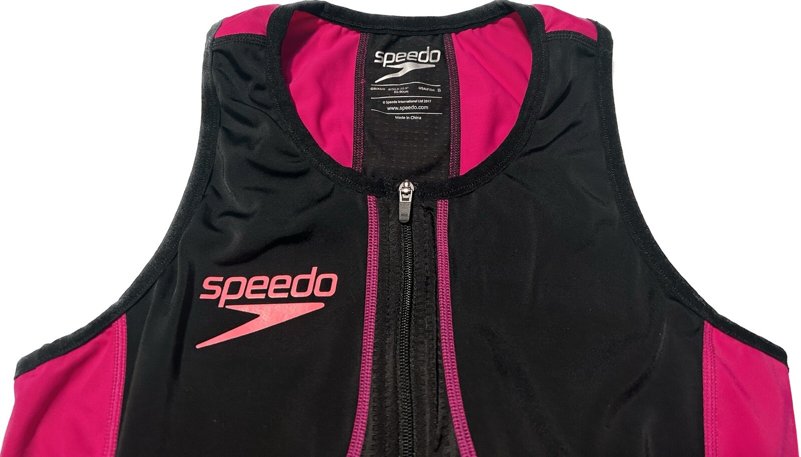 Speedo Women’s Fastskin Xenon Triathlon Sleeveless Top w/ Bra Size Small