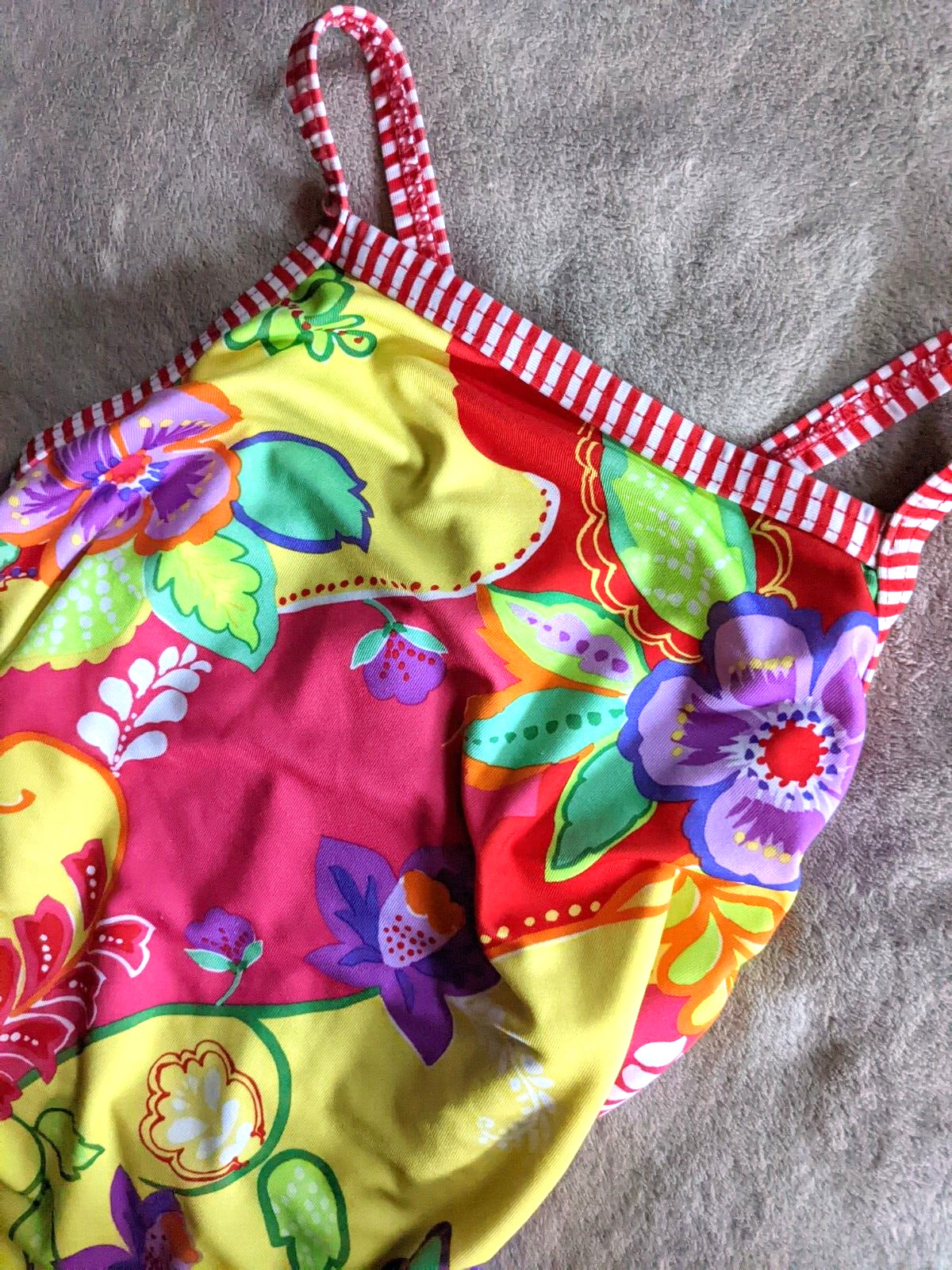 DOLFIN – UGLIES One Piece Swimsuit Womens Size 30 Yellow Pink Orange Red