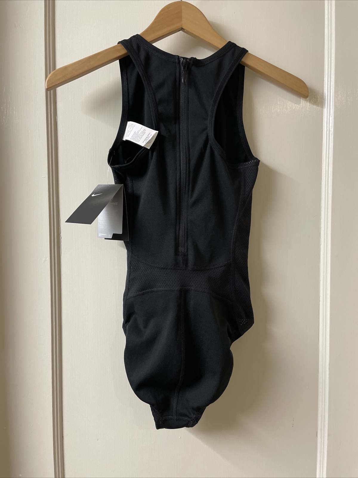 Nike 93210 Solids High Neck Tank Black Size 28 Women Girl 12 NWT