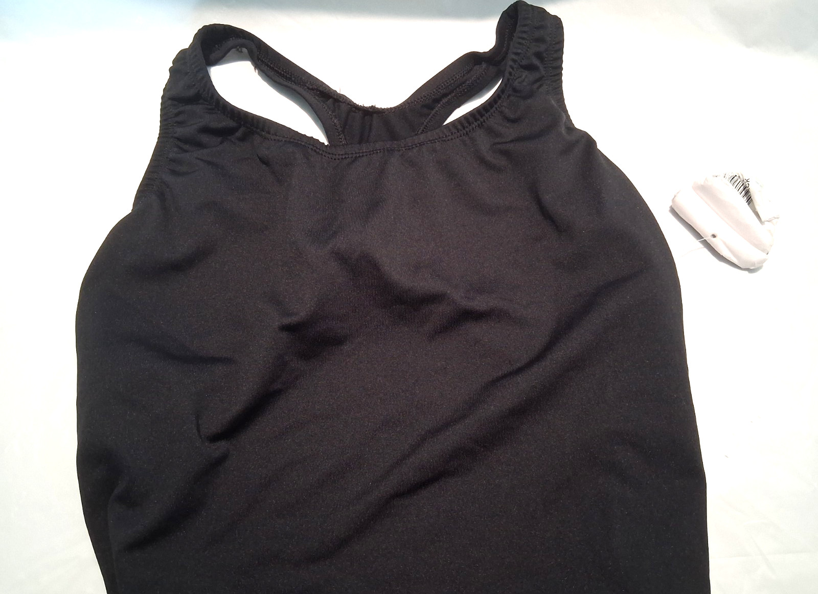 Dolphin Onepiece Swimsuit Aqua Shape Conservative Size XL Black New