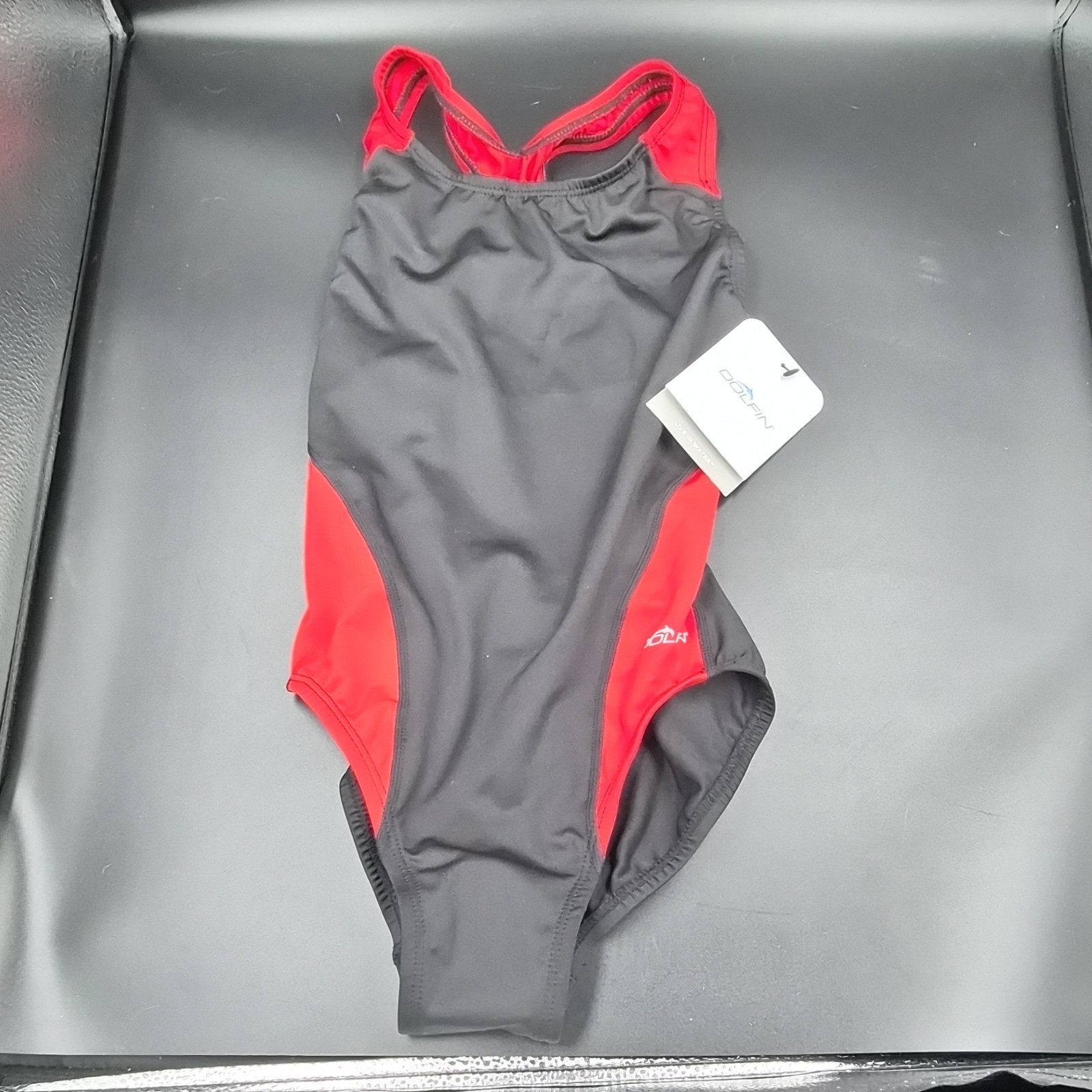 Dolfin Women’s One Piece Competitive Swimwear Black/Red Size 30 Swimming