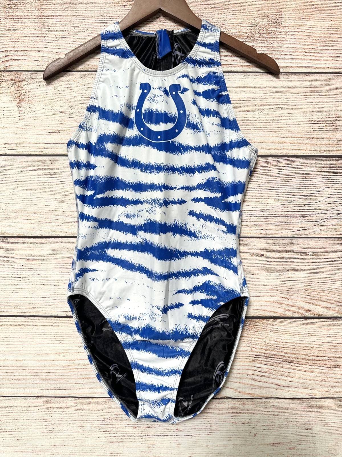 Agon Speedline 2.0 Women’s Competition Swimsuit Size 40 Blue White Racing Suit