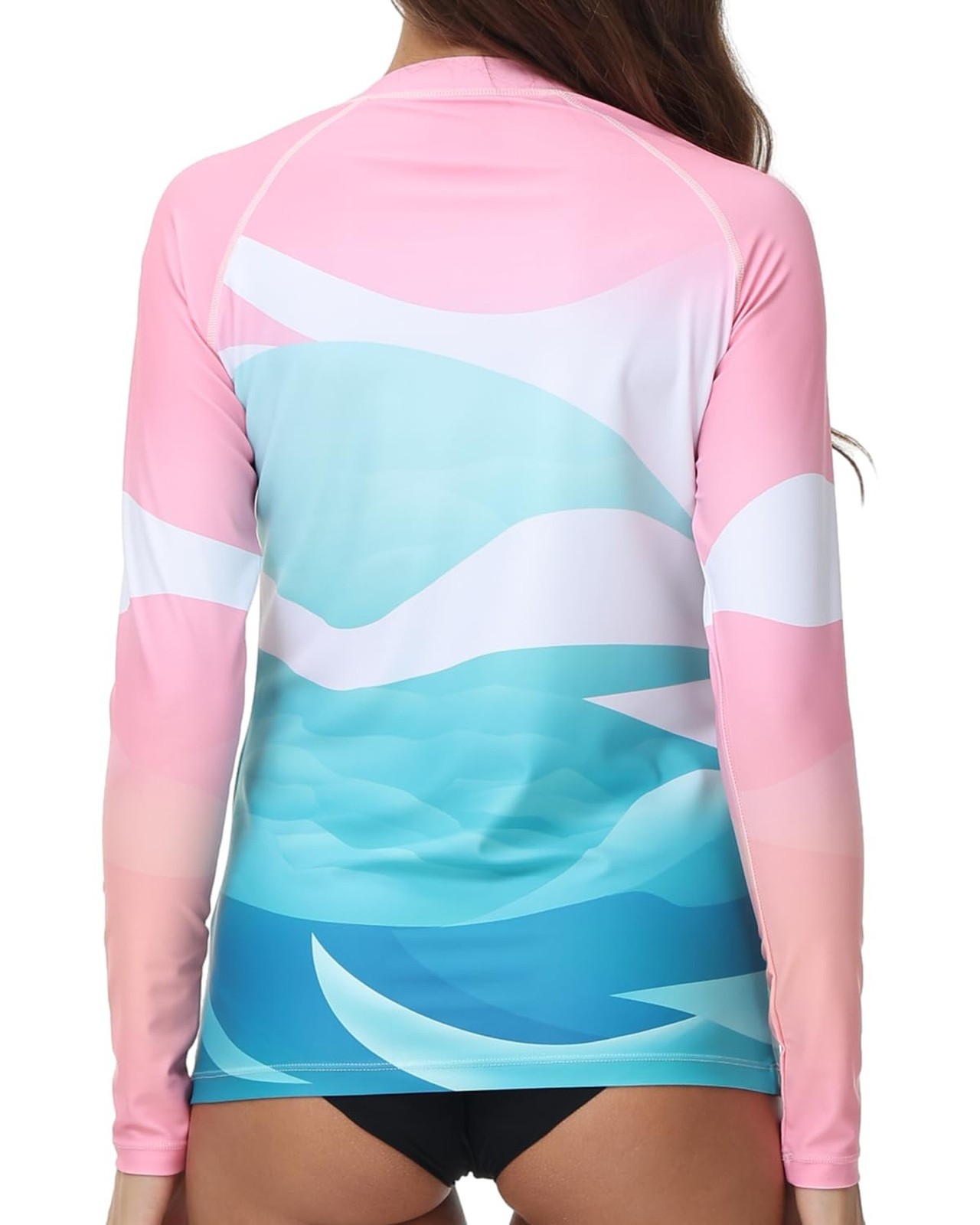 VAYAGER Womens Rash Guard UV Protection Long Sleeve Swim Shirts Quick Dry UPF…
