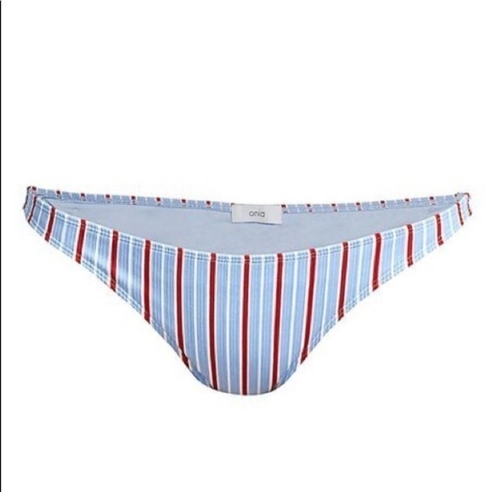 Onia Pin Stripe Ashley bikini bottom Blue Bell NWT Size XS WS06-39