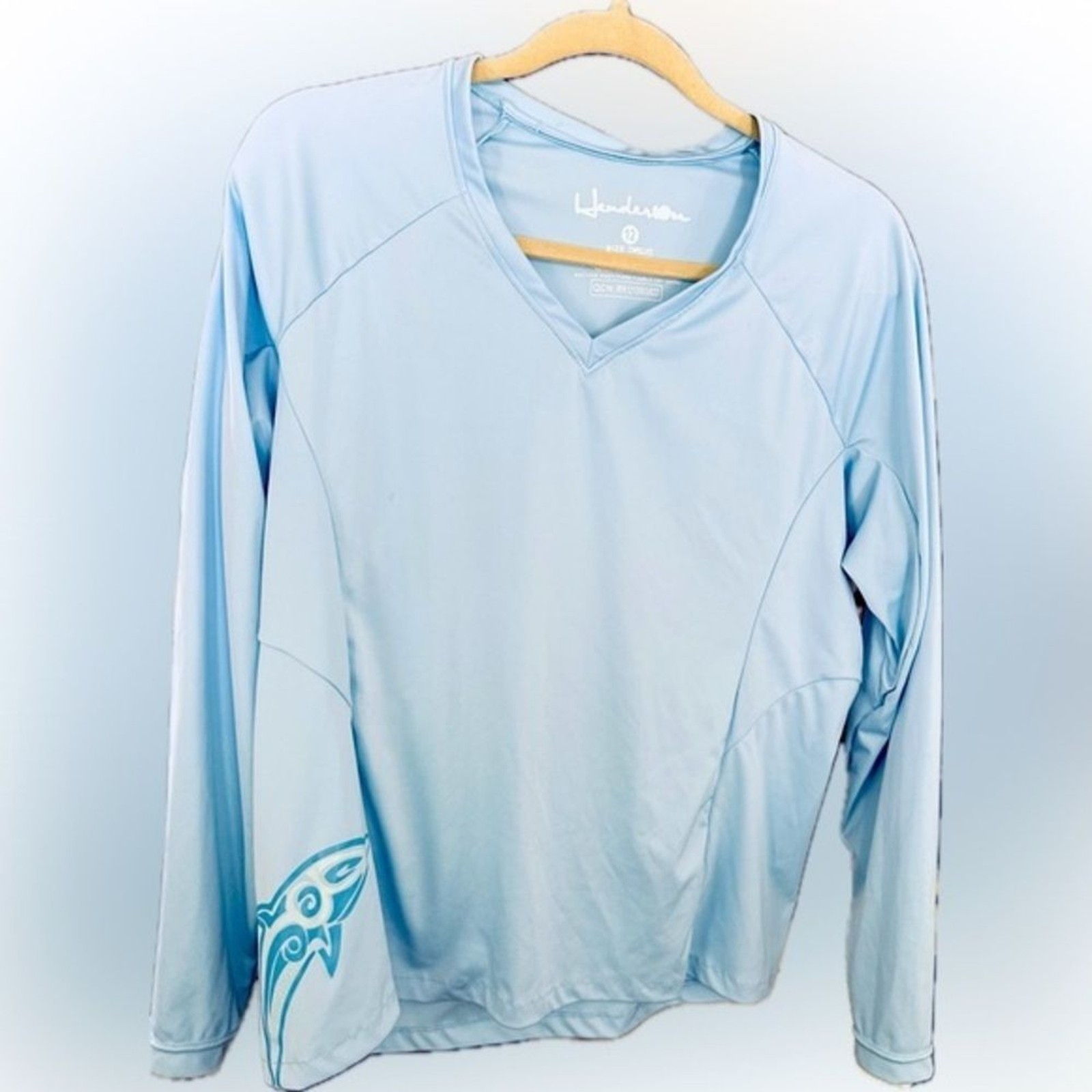 Henderson Aquatics Rash guard top Long Sleeve Sun protection Beach Vacay Sz 12