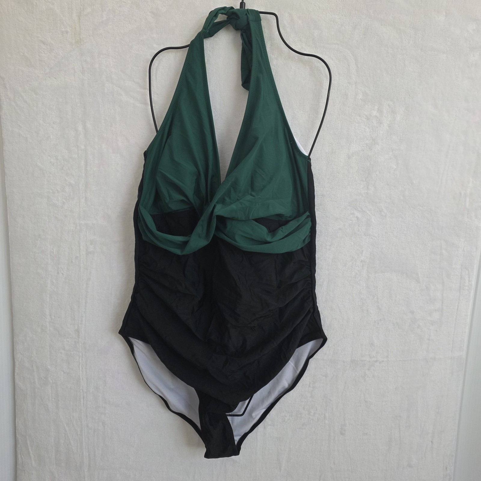 RXRXCOU Swimsuit Tummy Control V Neck Swimwear Halter Top Women’s XXL