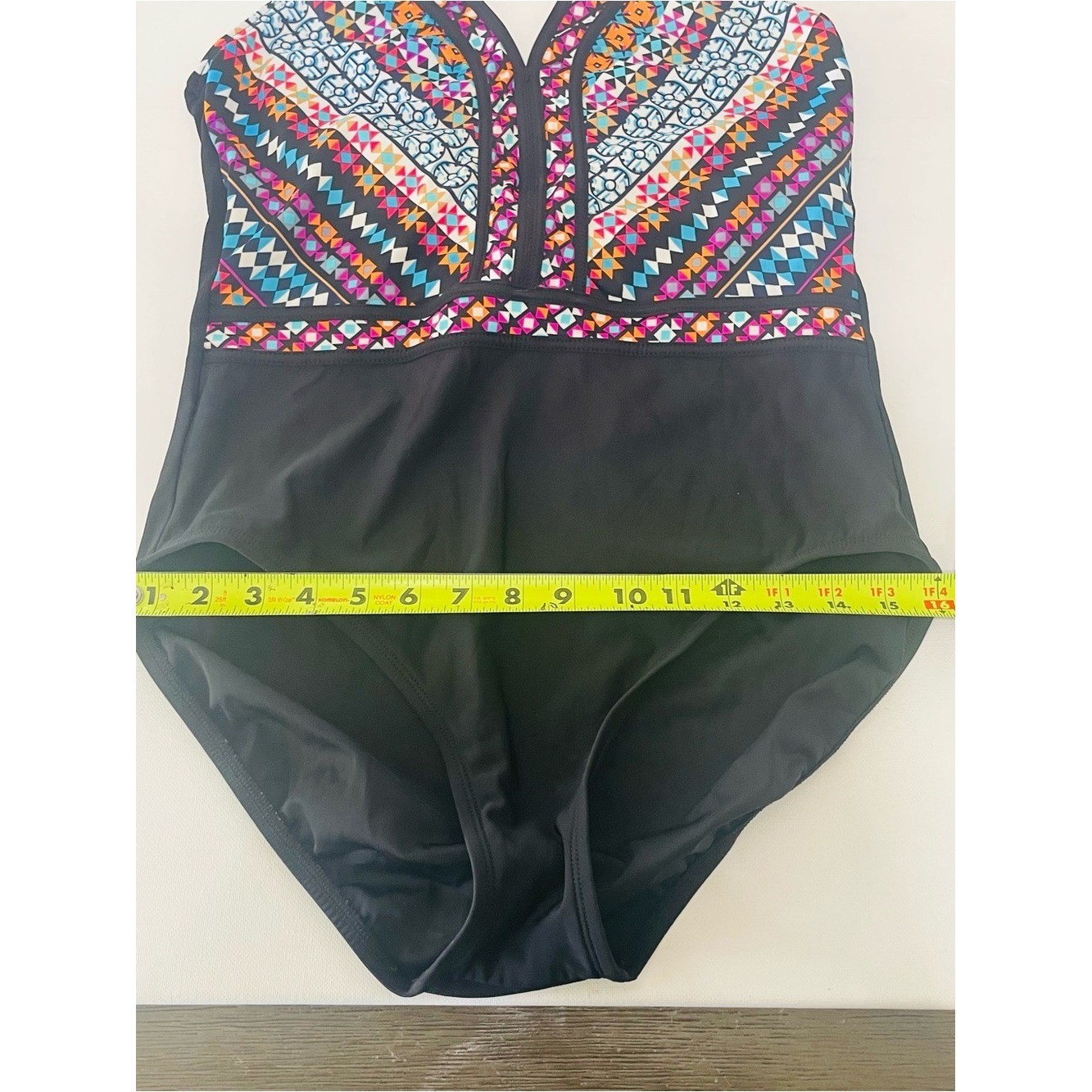 Aqua Green Halter One Piece Swimsuit Size L