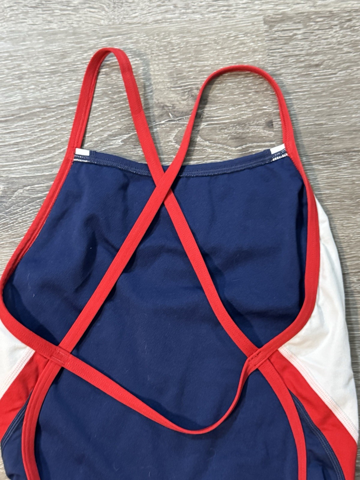 Lot of 3 Competition Swim One Pieces Red White Blue Speedo Endurance + TYR 6/32
