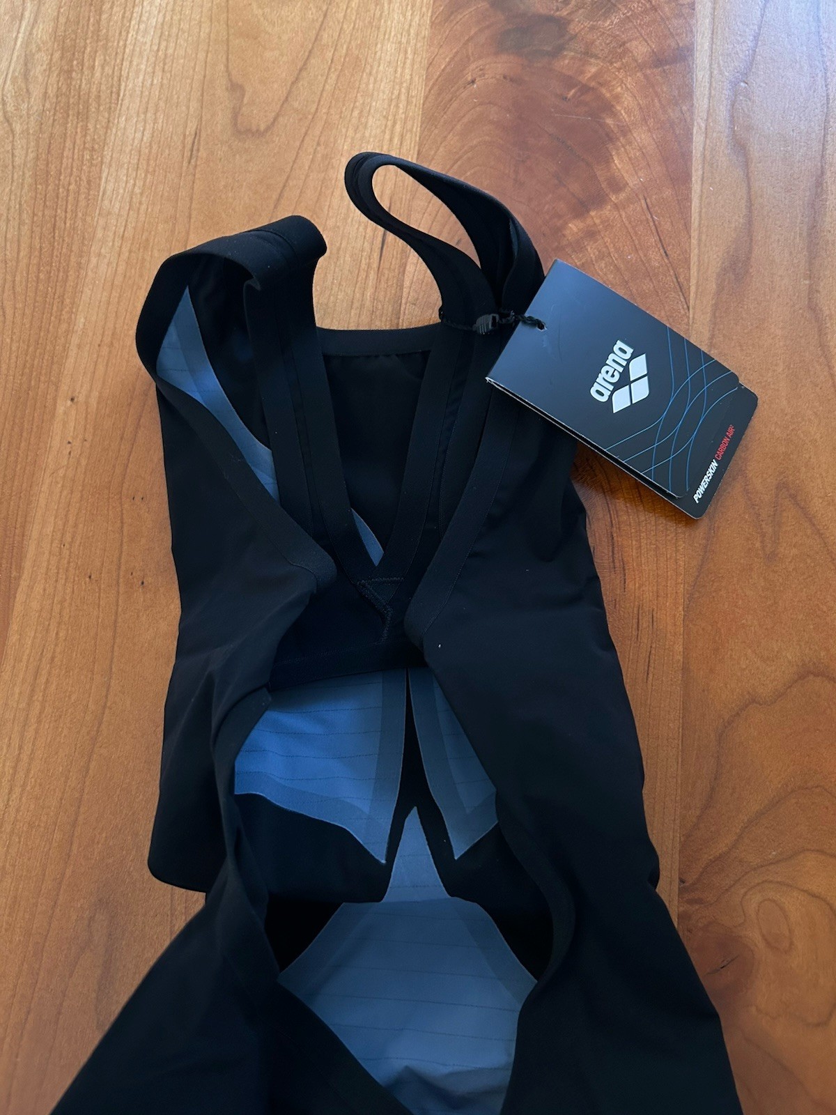 NWT Women’s Powerskin Carbon Air2 Open Back Tech Suit, Black/Gold, Size 26