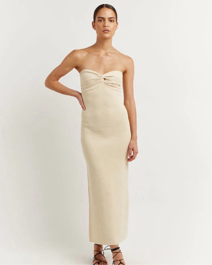Dissh ANIKA BUTTER KNIT MIDI DRESS XS $130
