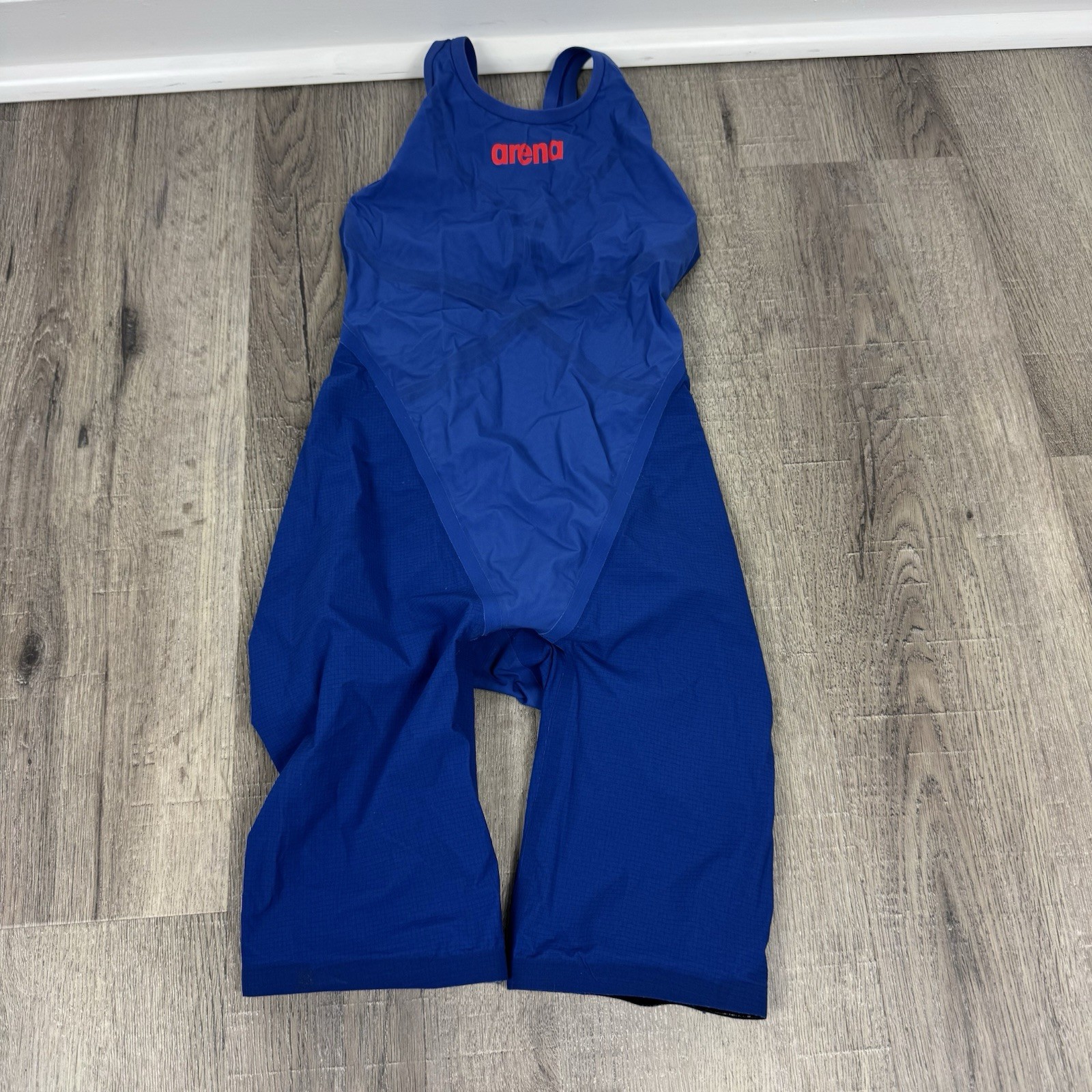 Arena Carbon Racing Kneeskin Tech Suit Women’s Size 24 Blue Black Speed FINA