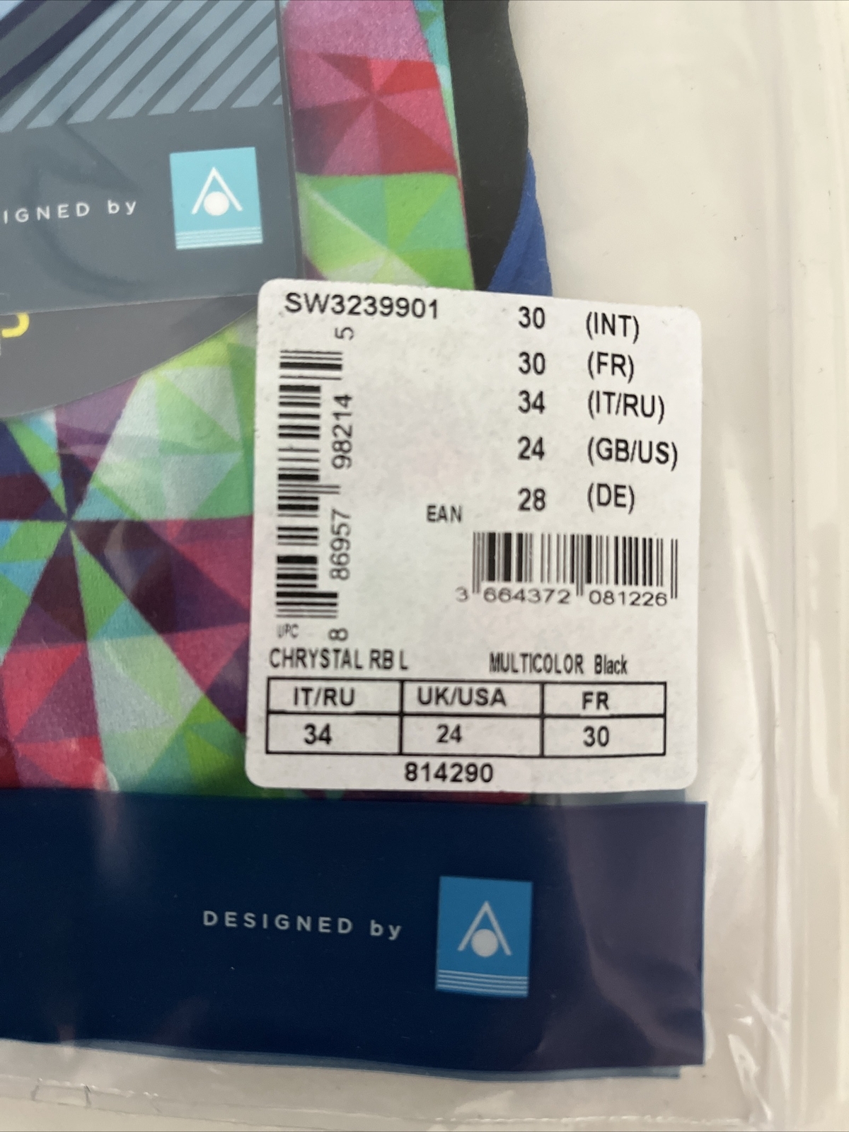 Size 24 Michael Phelps Racing Swim Suit Aqua Infinity Tech! Women Chrystal READ!