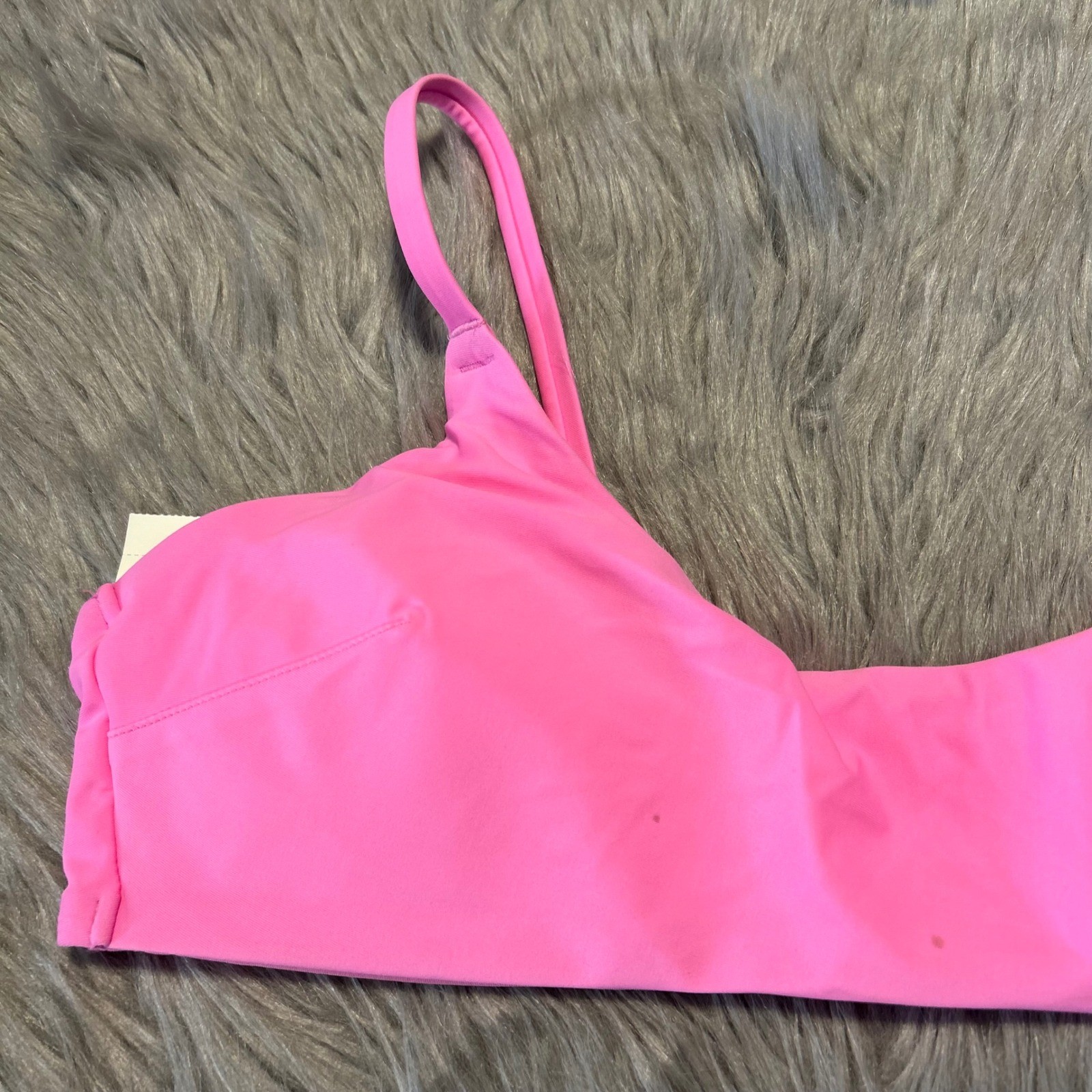 Aerie Bikini Top Womens Size Large Pink Swimsuit Swimwear Wireless