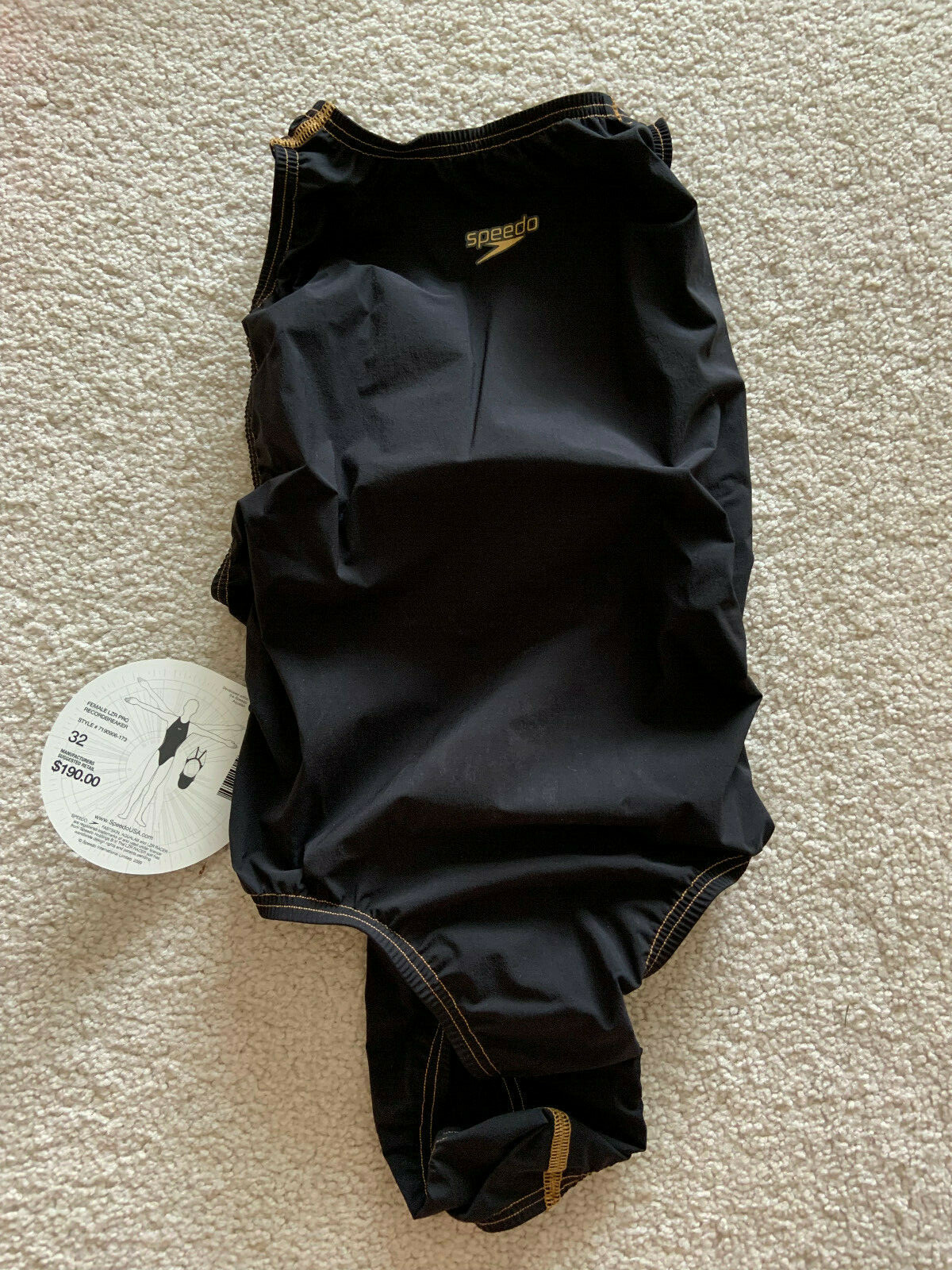 Speedo LZR Racer Pro Recordbreaker  Blk/Gold Size32
