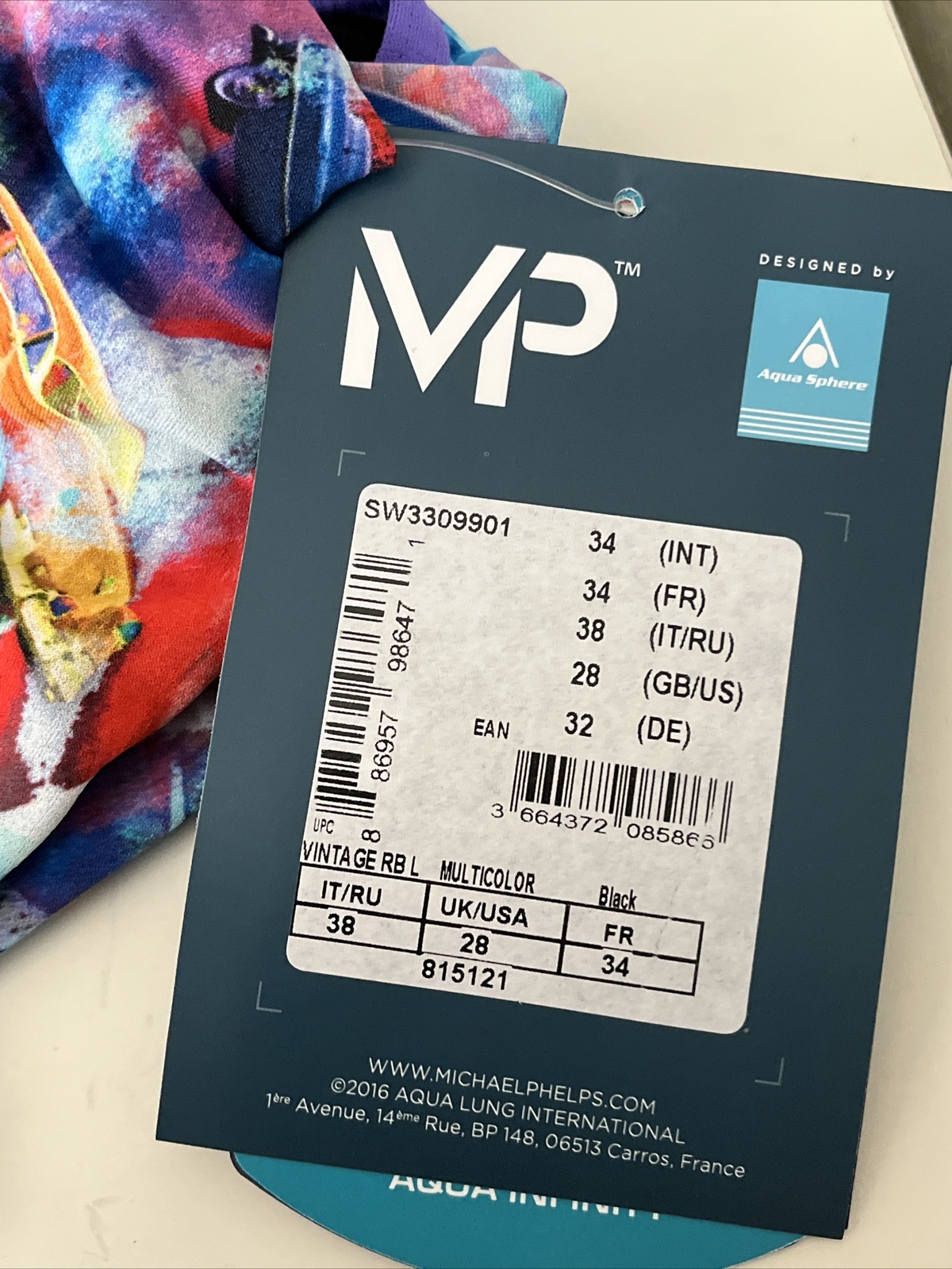 Size 28 Michael Phelps Training Racing Swim Suit Aqua Infinity Tech! Women Cars